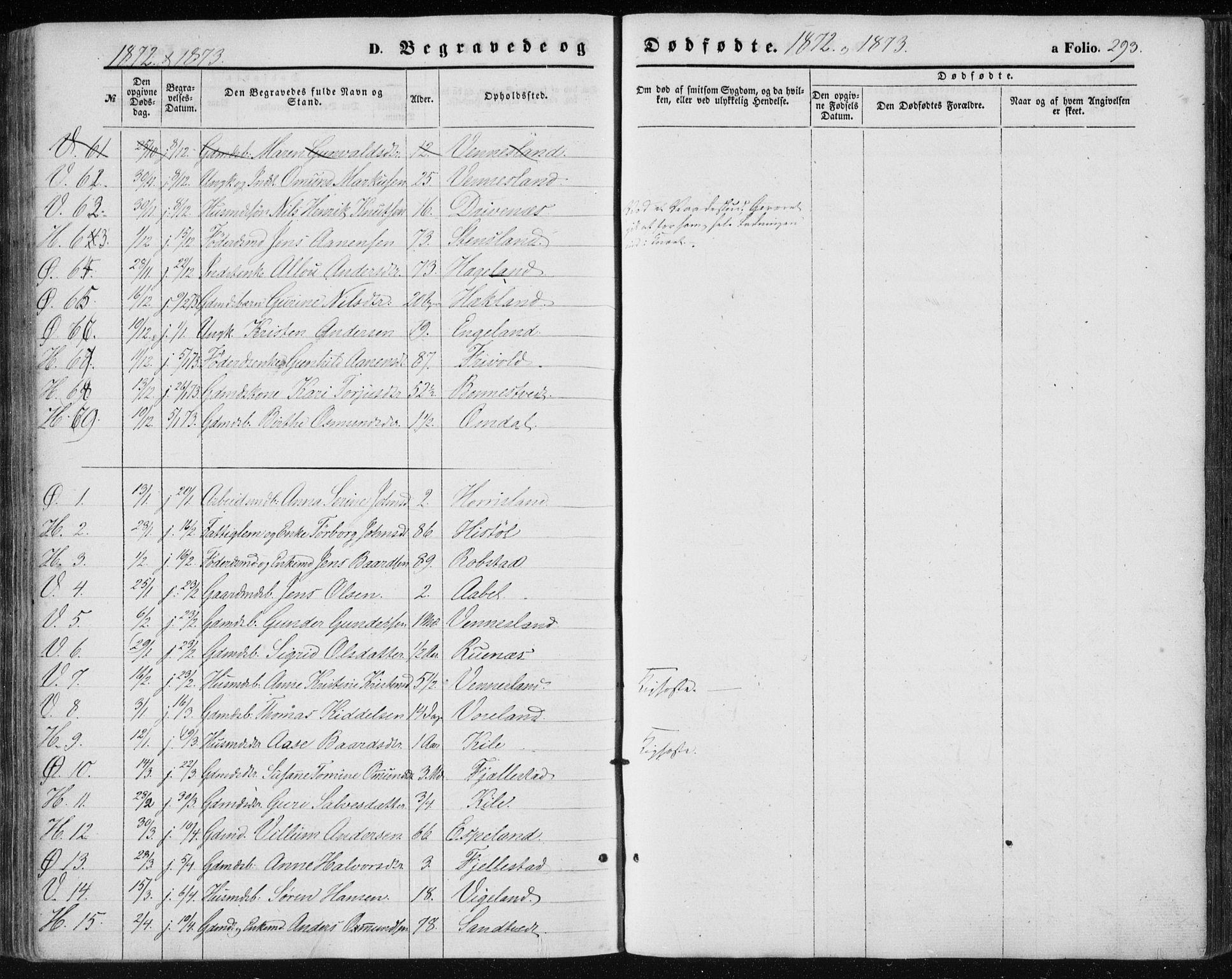 Vennesla sokneprestkontor, AV/SAK-1111-0045/Fa/Fac/L0007: Parish register (official) no. A 7, 1855-1873, p. 293