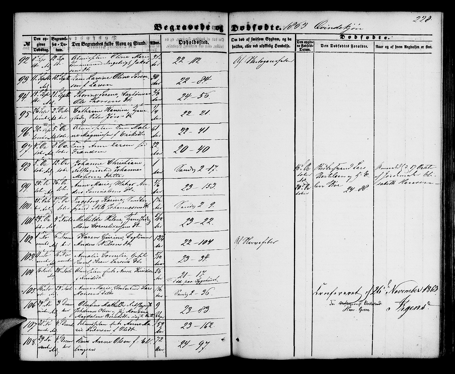 Korskirken sokneprestembete, SAB/A-76101/H/Hab: Parish register (copy) no. E 2, 1851-1871, p. 228