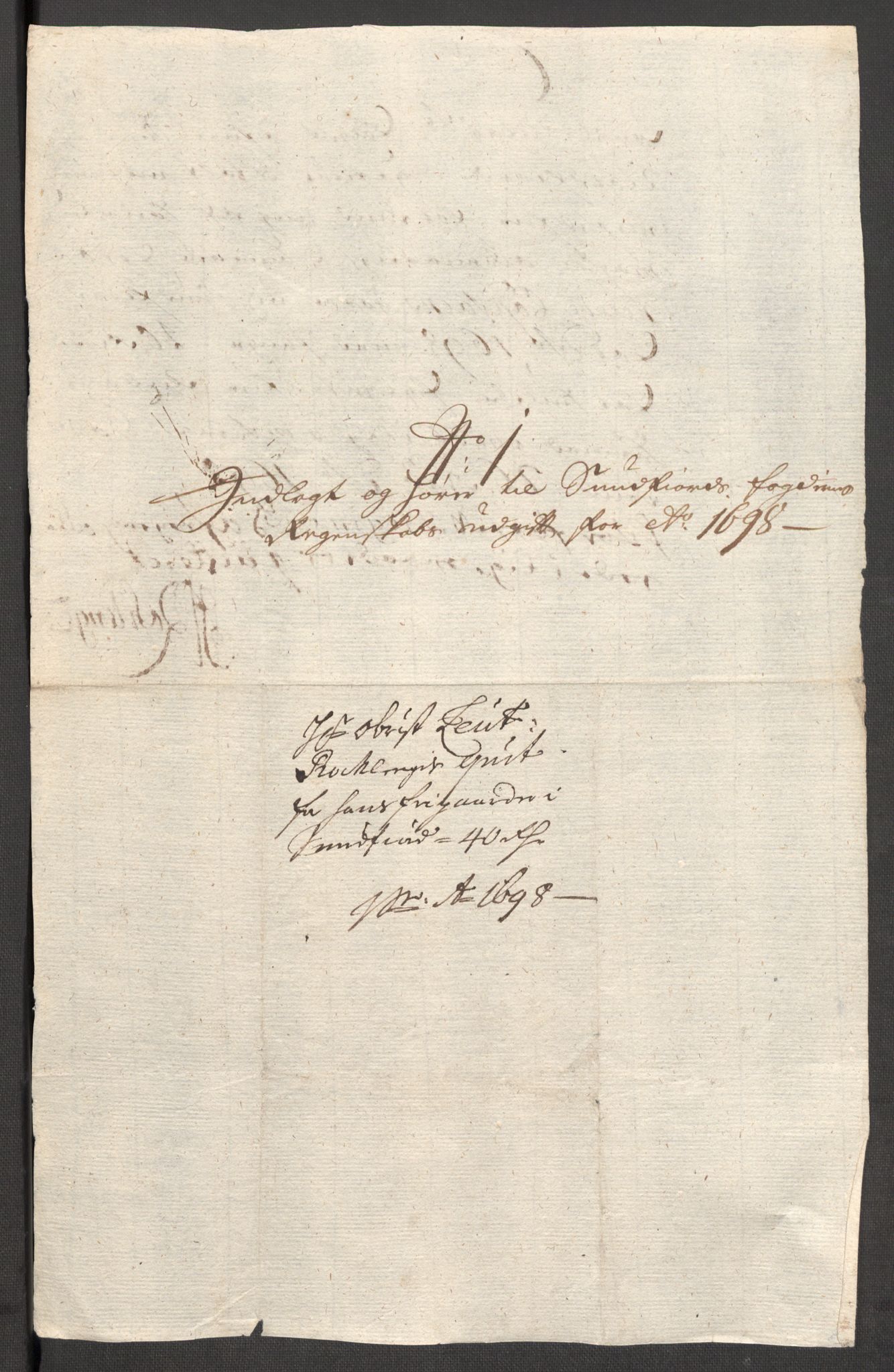 Rentekammeret inntil 1814, Reviderte regnskaper, Fogderegnskap, AV/RA-EA-4092/R53/L3423: Fogderegnskap Sunn- og Nordfjord, 1697-1698, p. 345