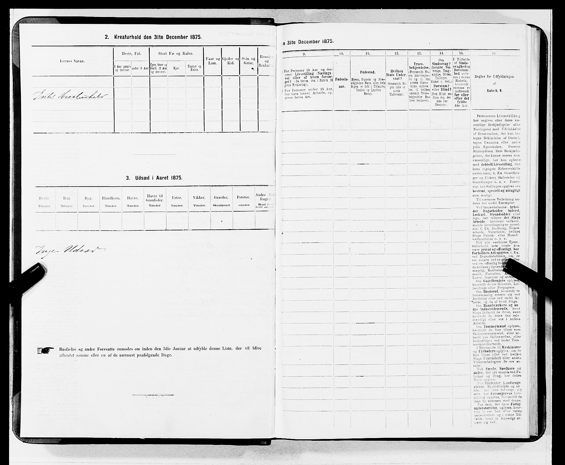 SAB, 1875 census for 1301 Bergen, 1875, p. 1164