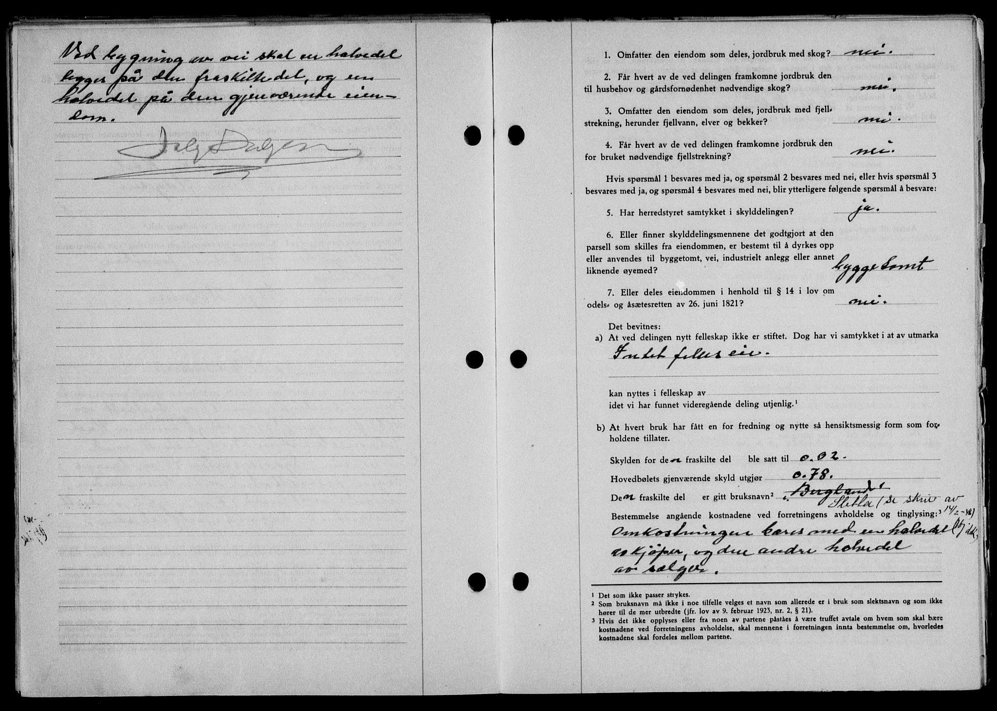 Lofoten sorenskriveri, SAT/A-0017/1/2/2C/L0013a: Mortgage book no. 13a, 1944-1946, Diary no: : 118/1946