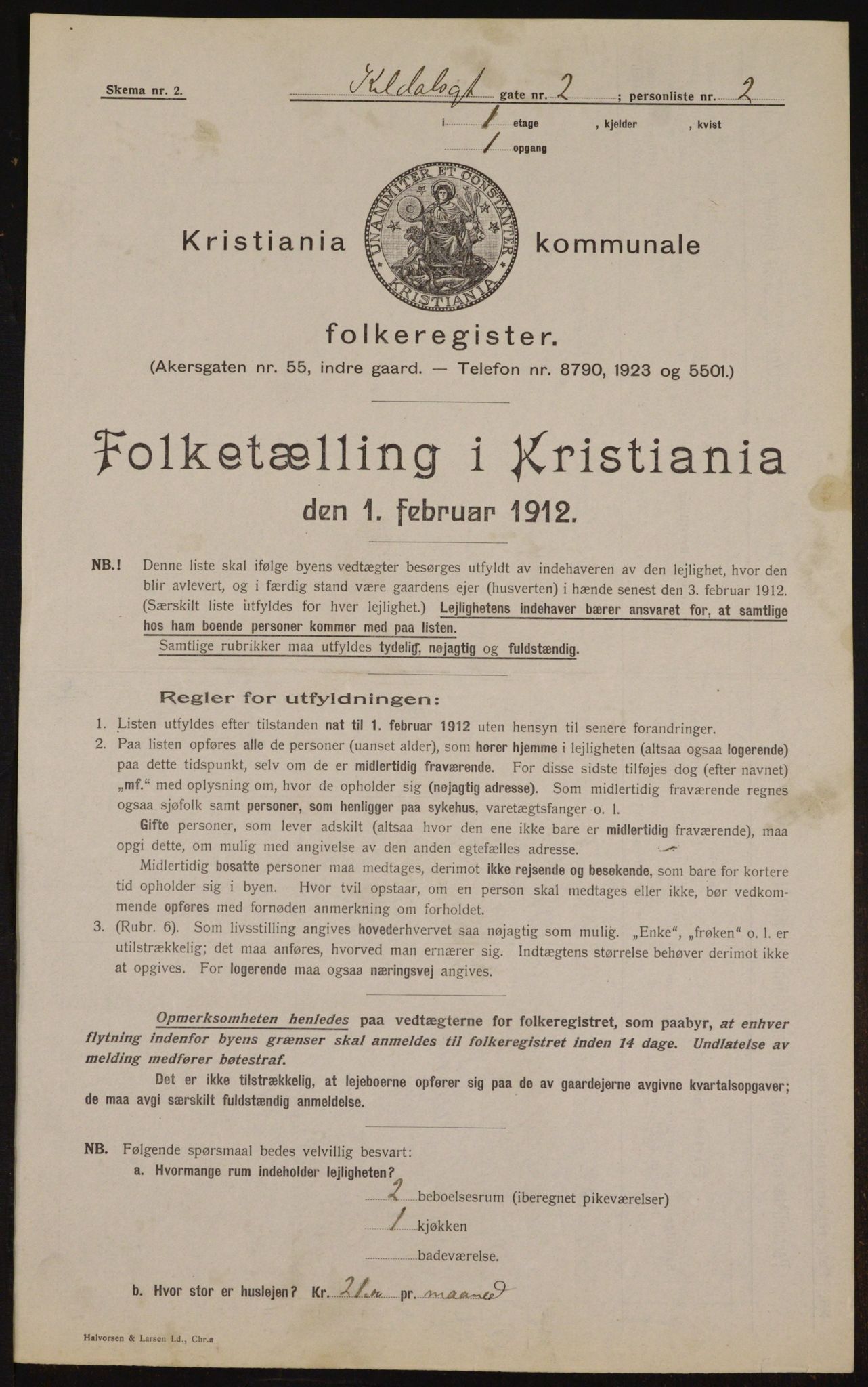 OBA, Municipal Census 1912 for Kristiania, 1912, p. 49772