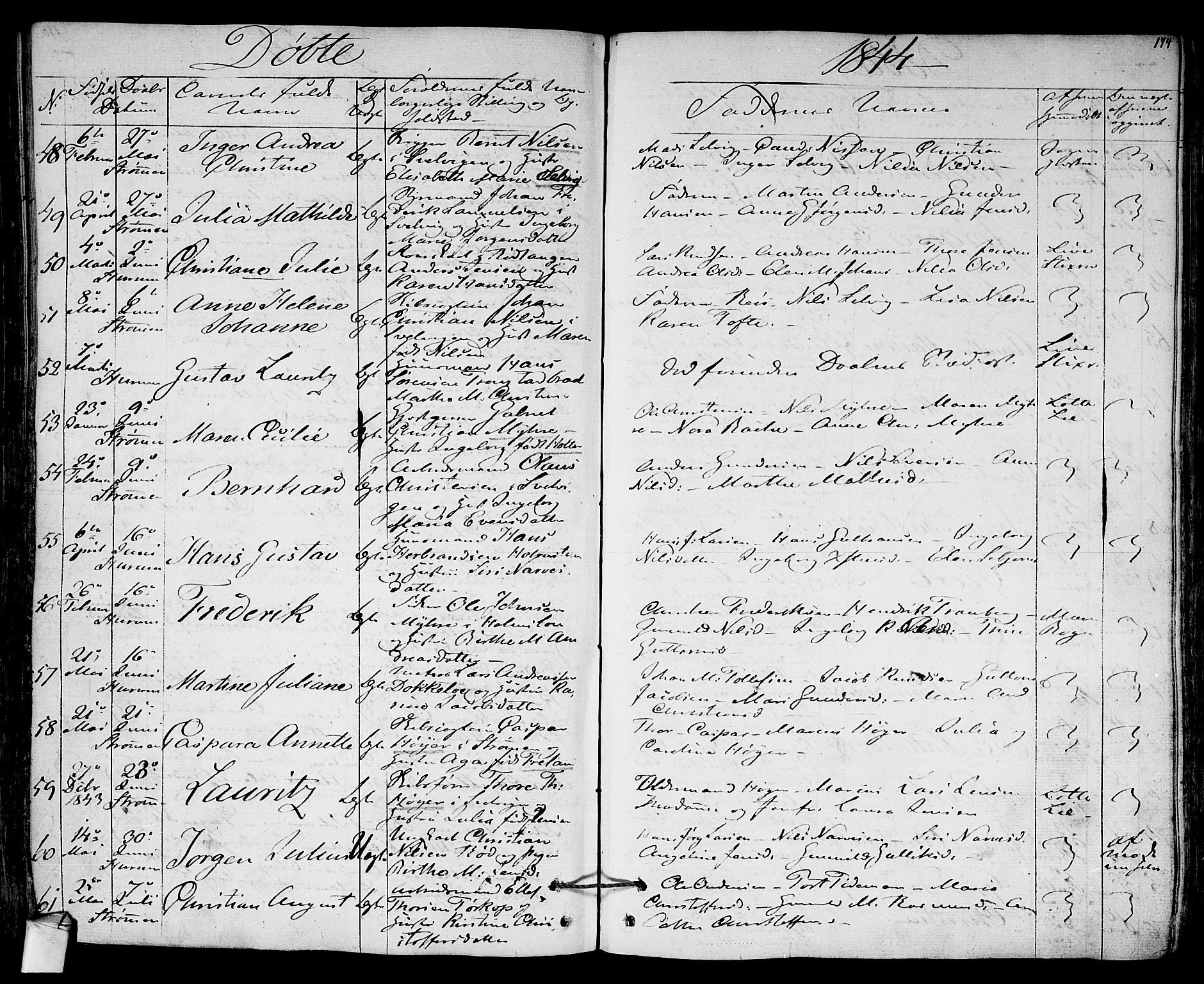 Hurum kirkebøker, AV/SAKO-A-229/F/Fa/L0010: Parish register (official) no. 10, 1827-1846, p. 174