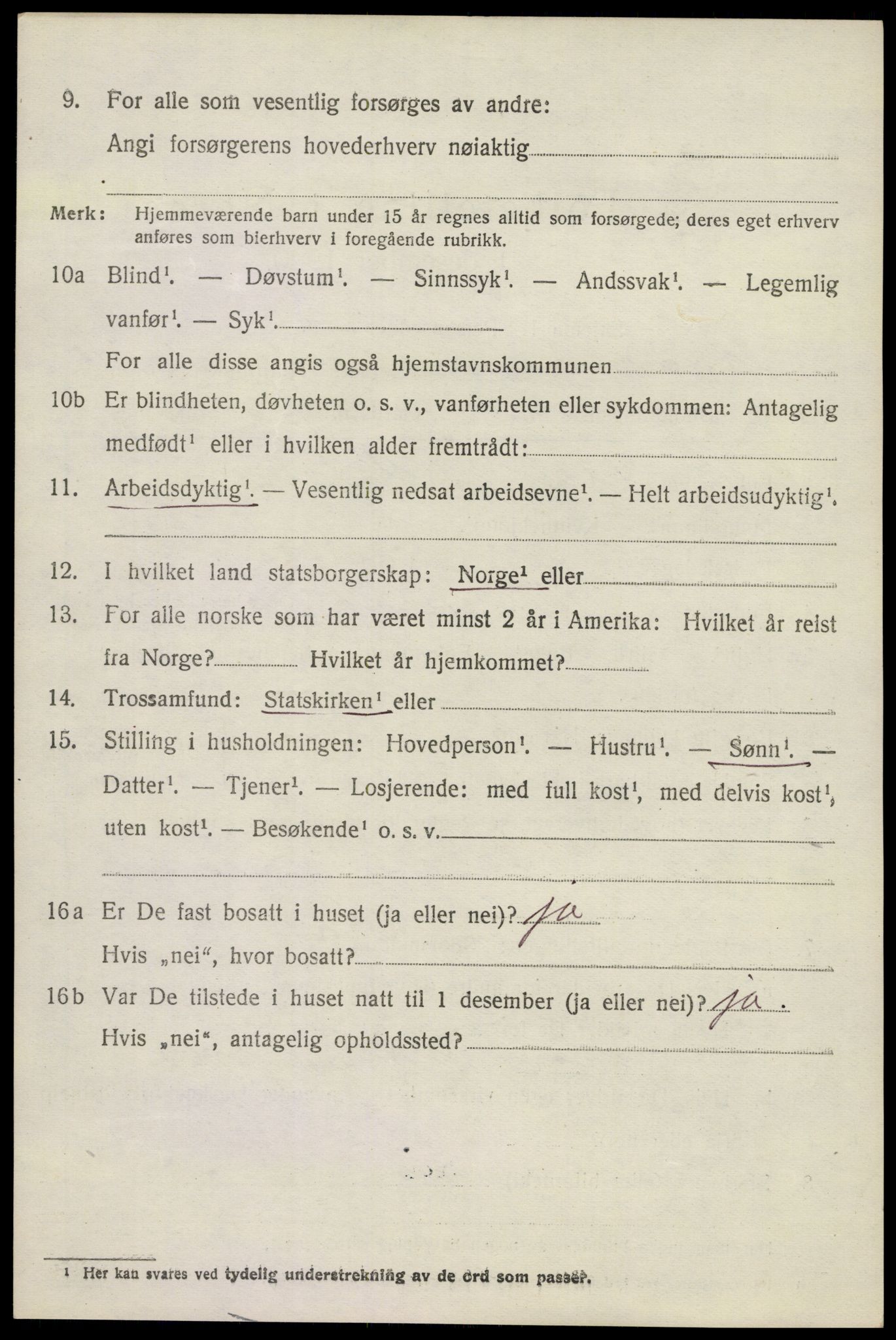 SAKO, 1920 census for Sandeherred, 1920, p. 24431