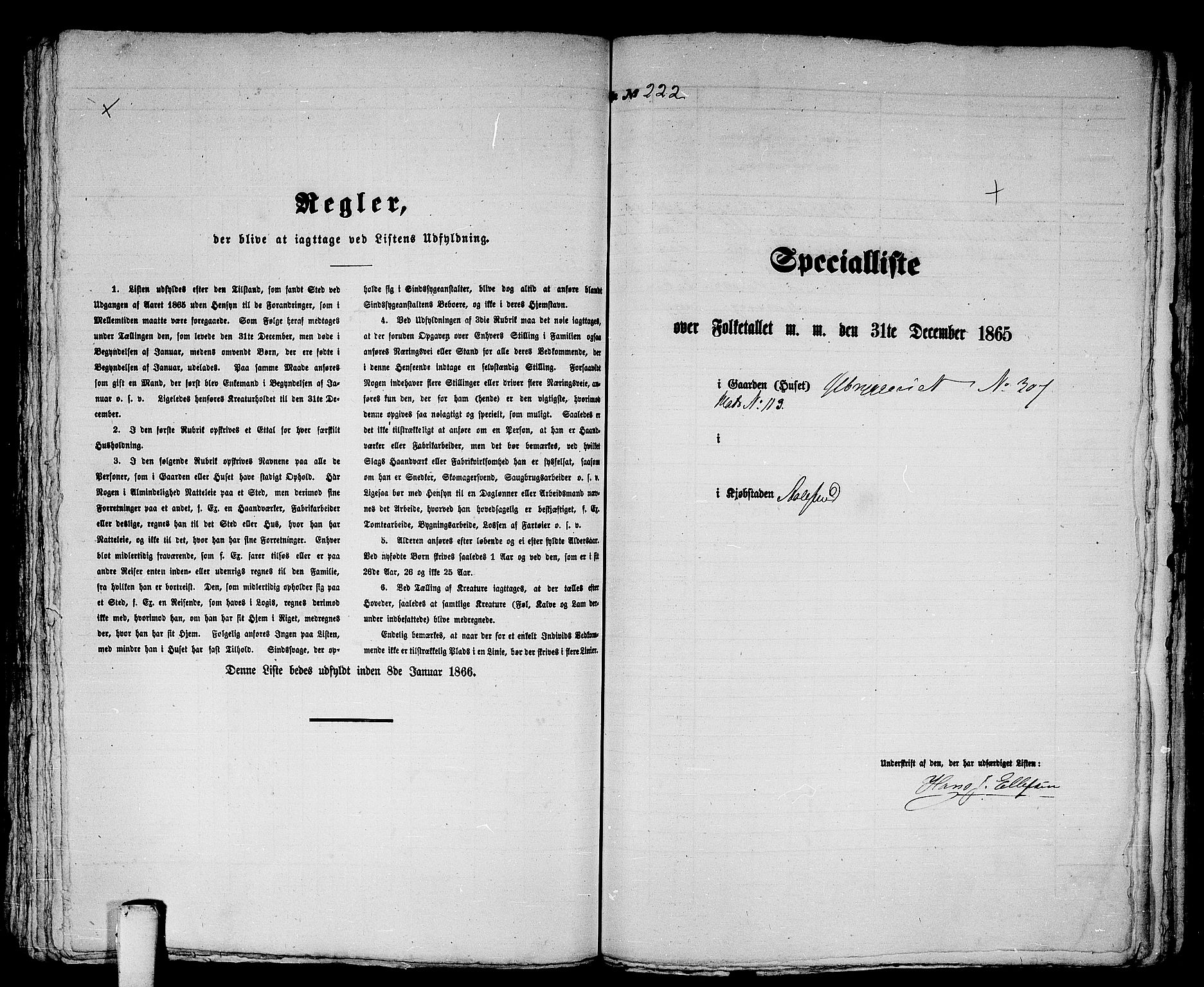 RA, 1865 census for Ålesund, 1865, p. 465