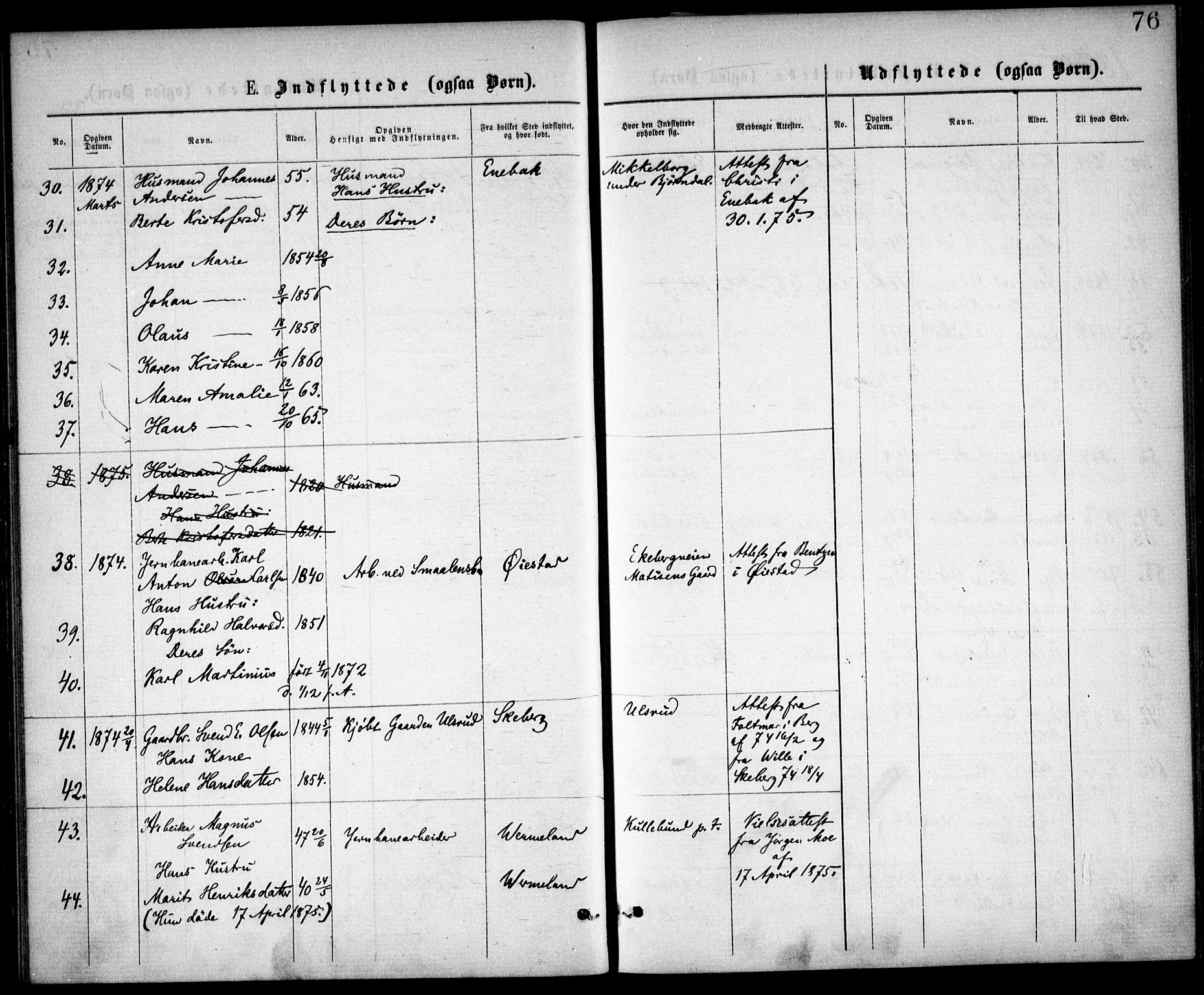 Østre Aker prestekontor Kirkebøker, SAO/A-10840/F/Fa/L0002: Parish register (official) no. I 2, 1861-1878, p. 76