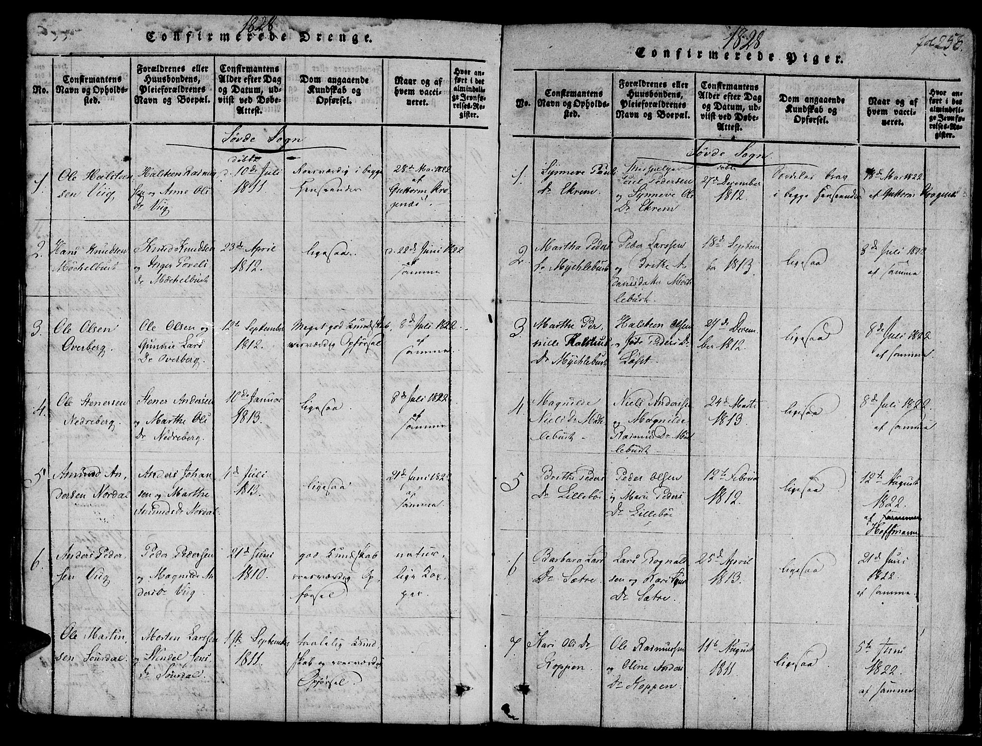 Ministerialprotokoller, klokkerbøker og fødselsregistre - Møre og Romsdal, AV/SAT-A-1454/501/L0004: Parish register (official) no. 501A04, 1816-1831, p. 253