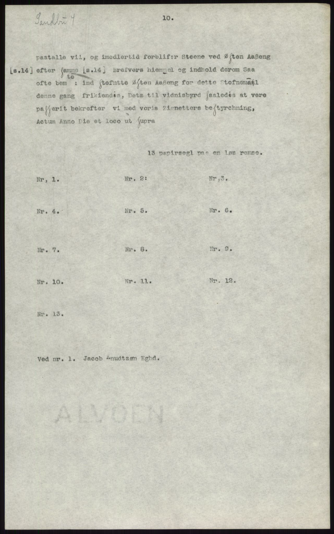 Samlinger til kildeutgivelse, Diplomavskriftsamlingen, AV/RA-EA-4053/H/Ha, p. 3381