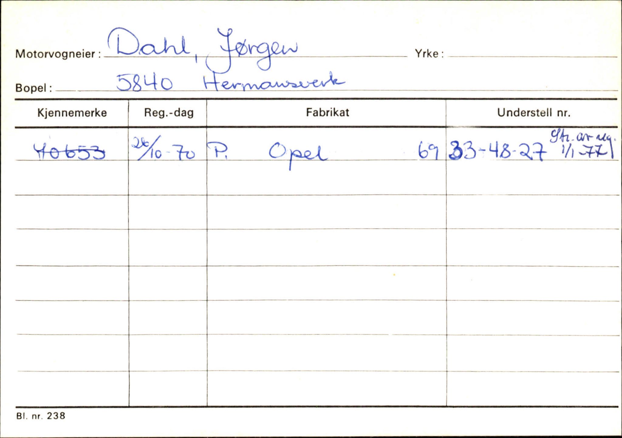 Statens vegvesen, Sogn og Fjordane vegkontor, AV/SAB-A-5301/4/F/L0126: Eigarregister Fjaler M-Å. Leikanger A-Å, 1945-1975, p. 982