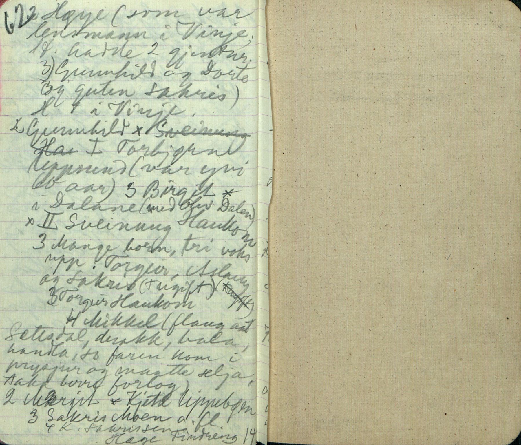 Rikard Berge, TEMU/TGM-A-1003/F/L0008/0015: 300-340 / 314 Oppskrifter frå Vraadal. R. Berge, 1914, p. 62