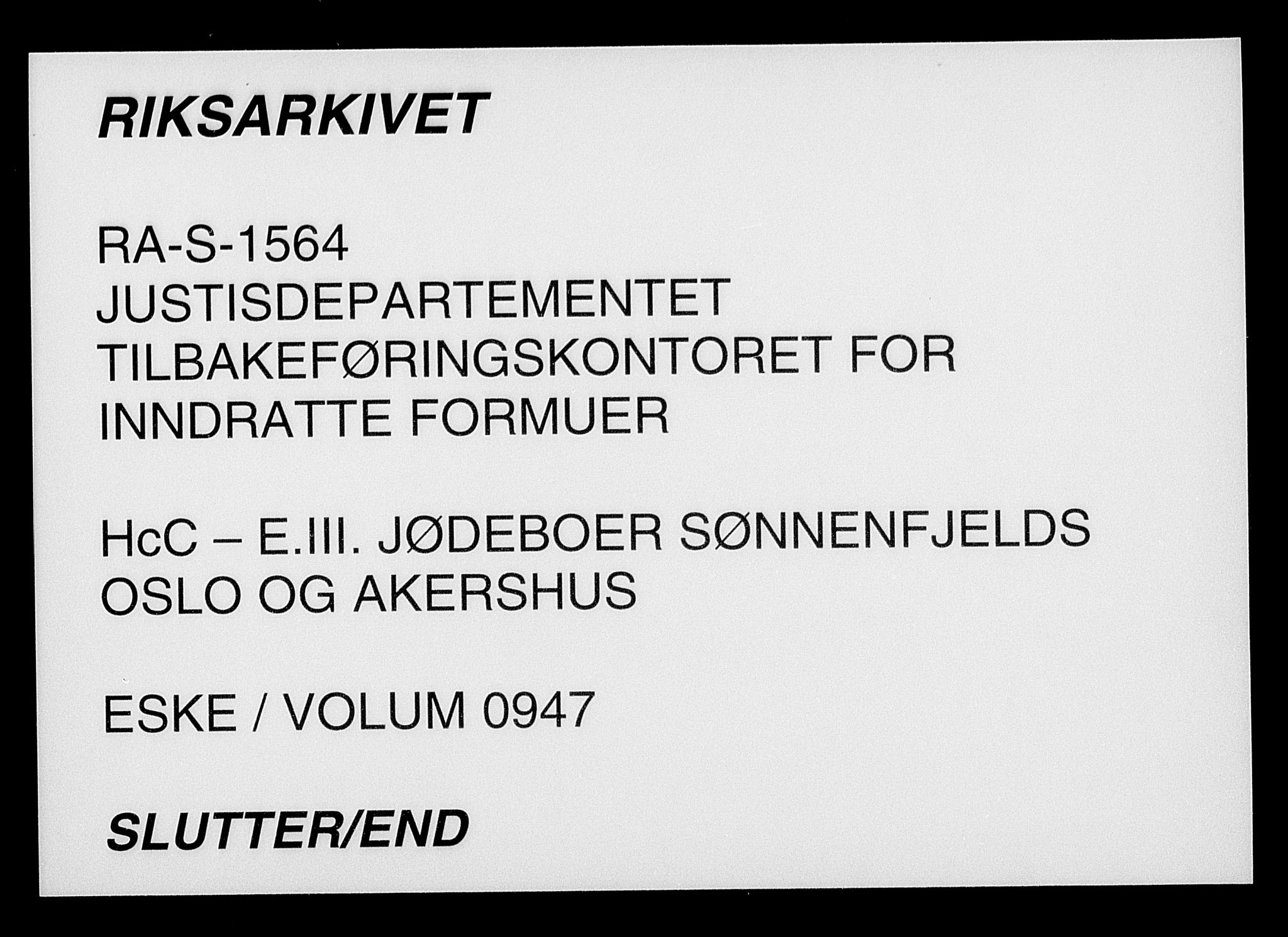 Justisdepartementet, Tilbakeføringskontoret for inndratte formuer, AV/RA-S-1564/H/Hc/Hcc/L0947: --, 1945-1947, p. 571