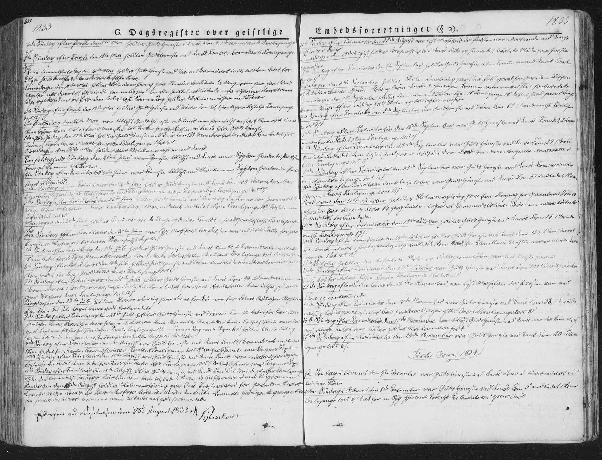 Ministerialprotokoller, klokkerbøker og fødselsregistre - Nordland, SAT/A-1459/839/L0566: Parish register (official) no. 839A03, 1825-1862, p. 628