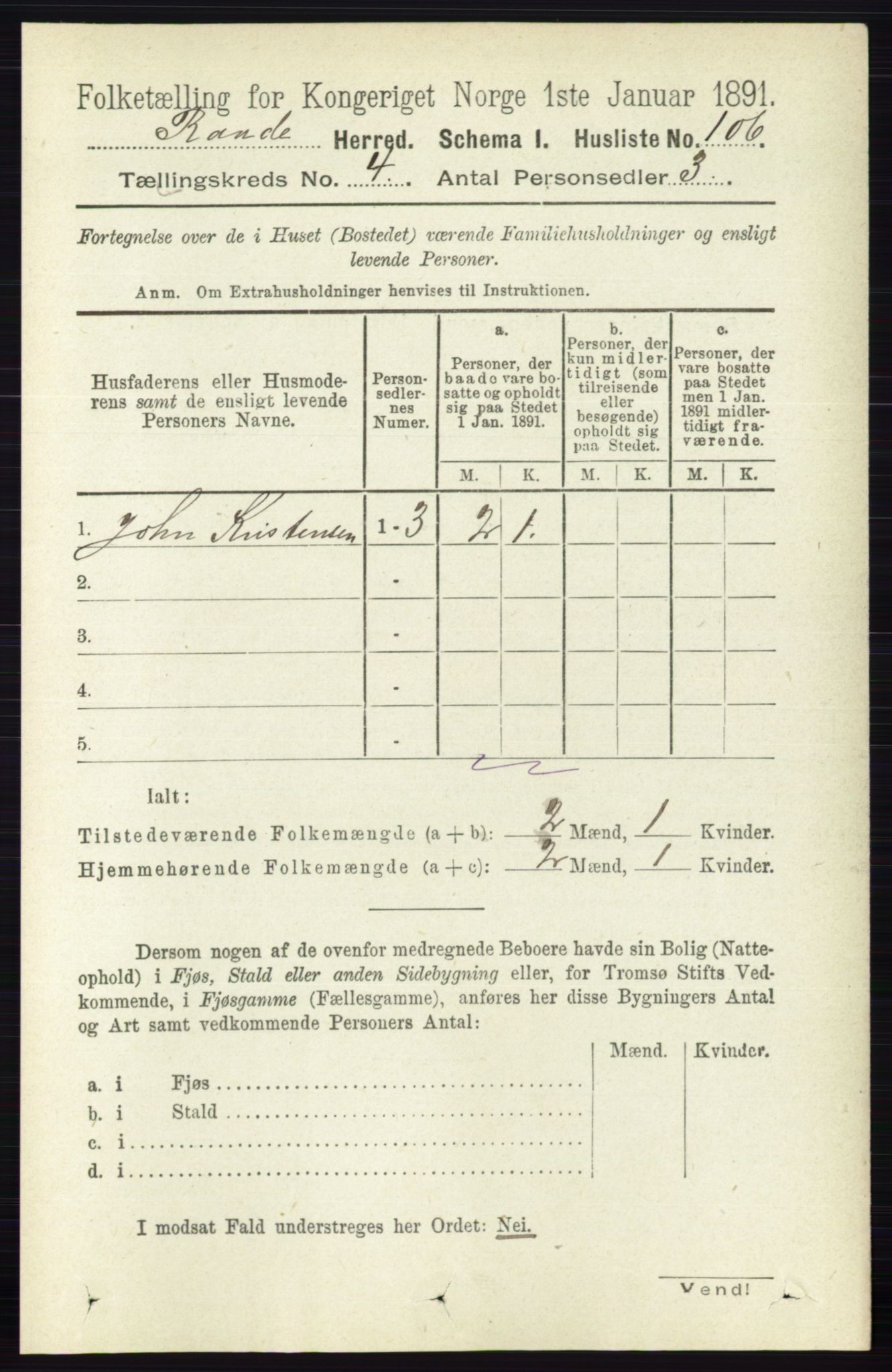 RA, 1891 census for 0135 Råde, 1891, p. 1844