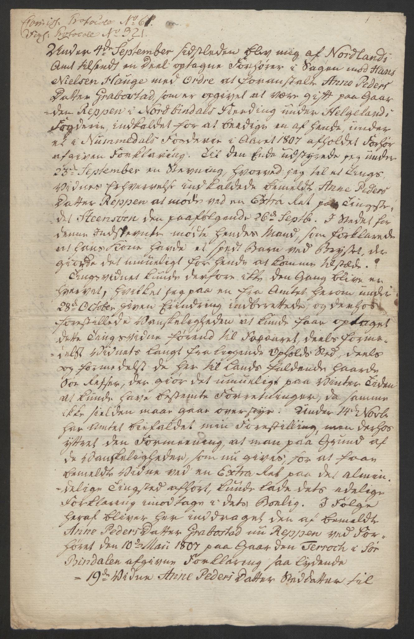 Justisdepartementet, Kommisjon i saken mot Hans Nielsen Hauge 1804, AV/RA-S-1151/D/L0005: Hans Nielsen Hauges sak, 1813, p. 288