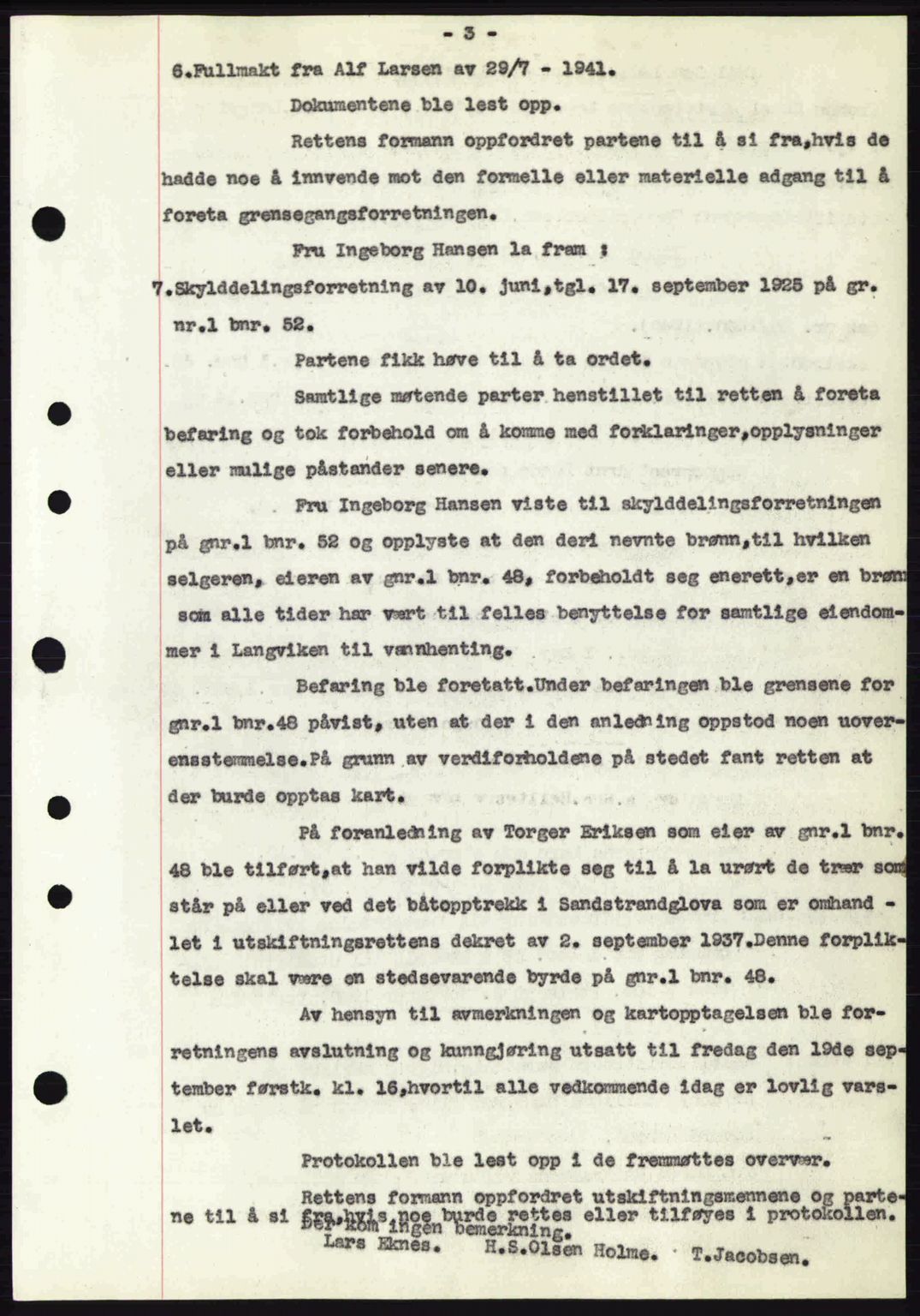 Tønsberg sorenskriveri, AV/SAKO-A-130/G/Ga/Gaa/L0011: Mortgage book no. A11, 1941-1942, Diary no: : 462/1942