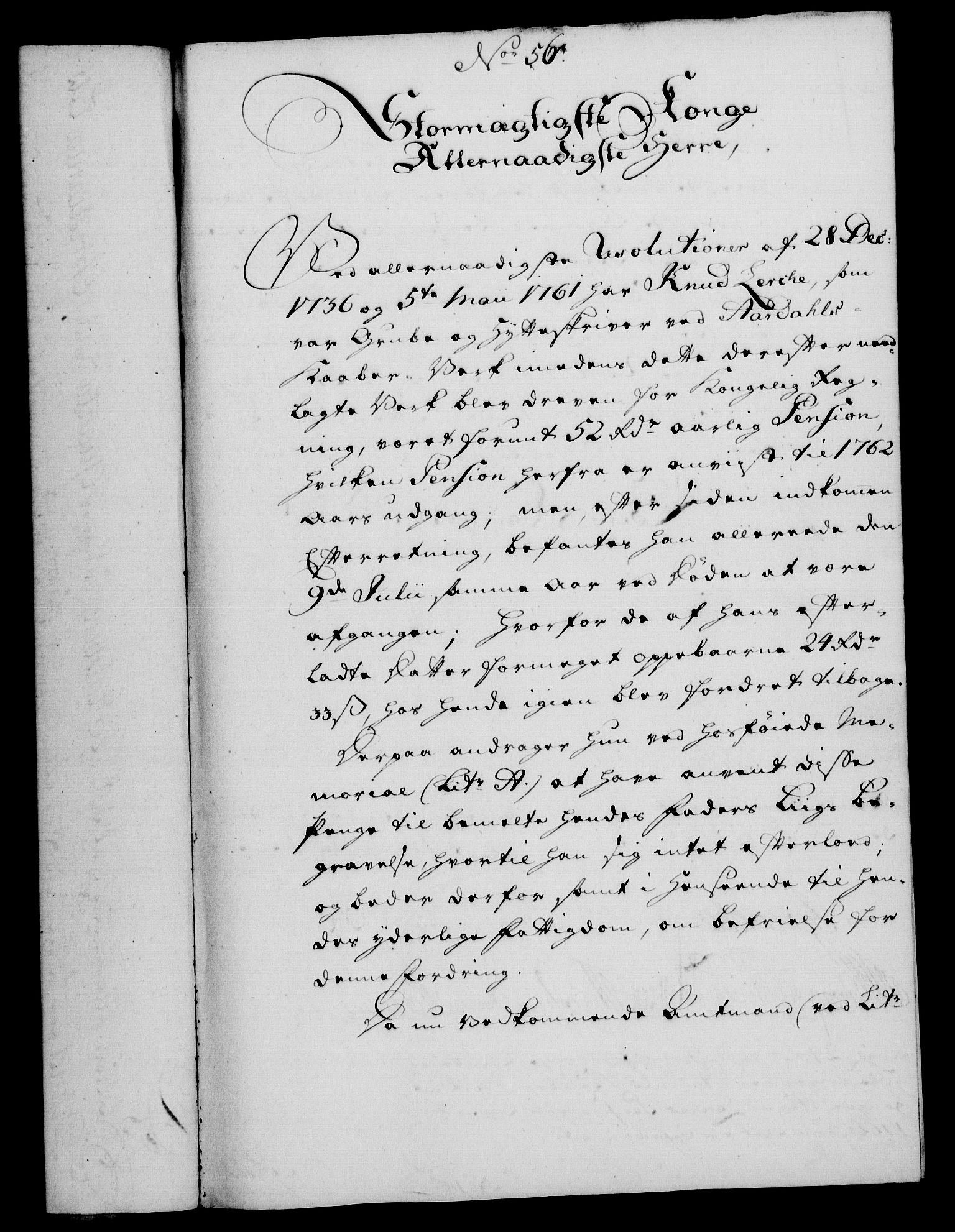Rentekammeret, Kammerkanselliet, RA/EA-3111/G/Gf/Gfa/L0048: Norsk relasjons- og resolusjonsprotokoll (merket RK 52.48), 1766, p. 267