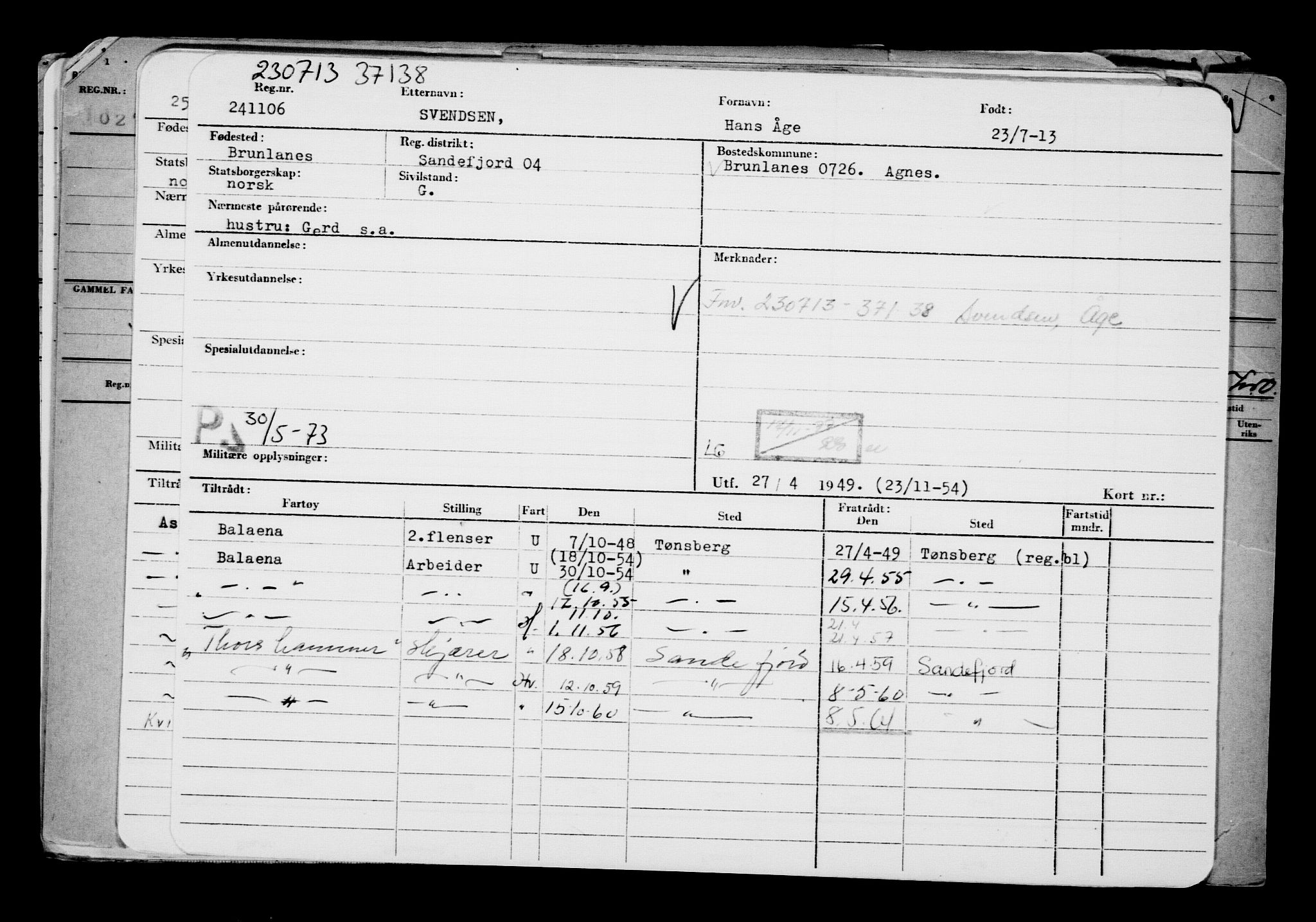 Direktoratet for sjømenn, AV/RA-S-3545/G/Gb/L0114: Hovedkort, 1913, p. 277