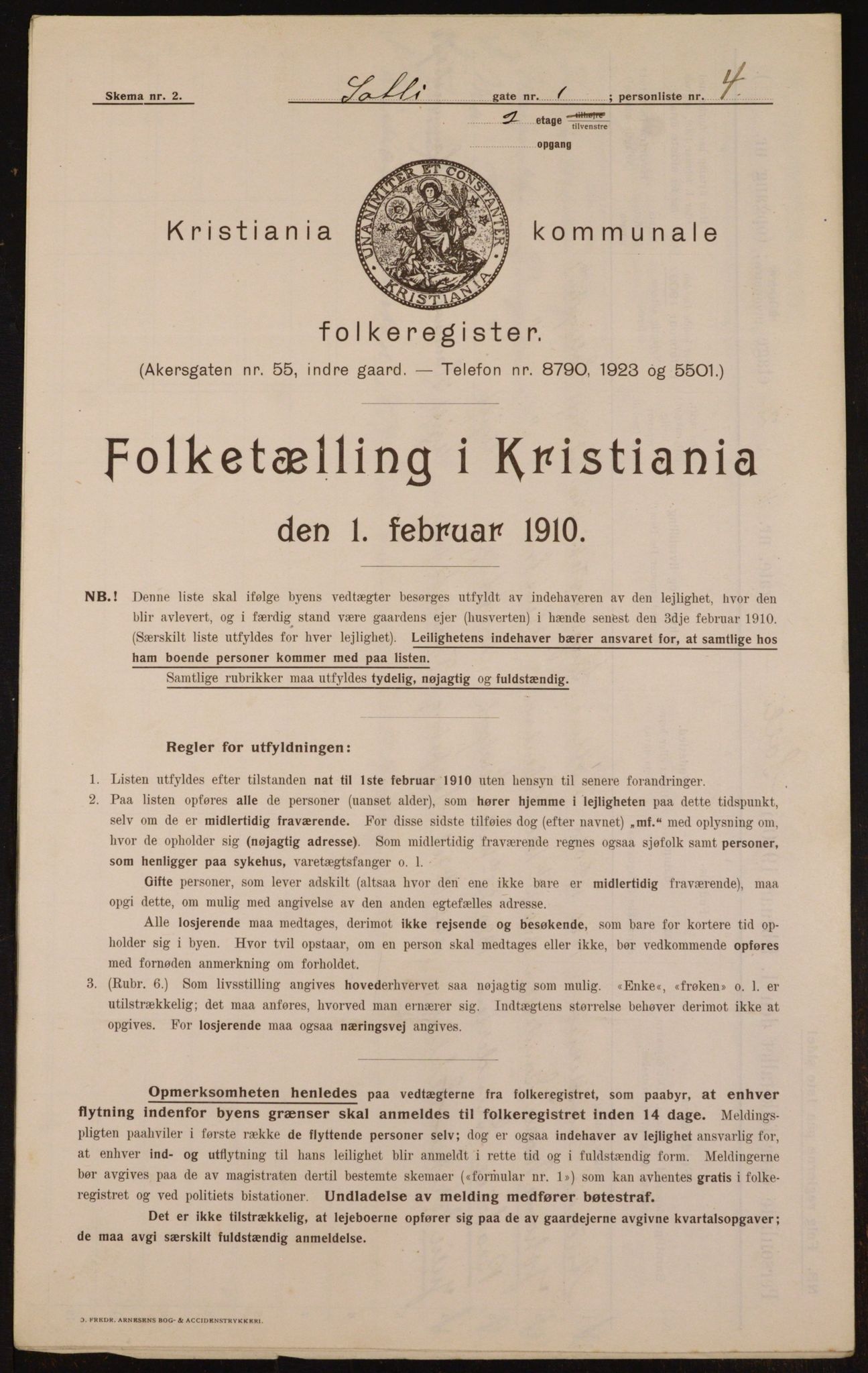 OBA, Municipal Census 1910 for Kristiania, 1910, p. 94942