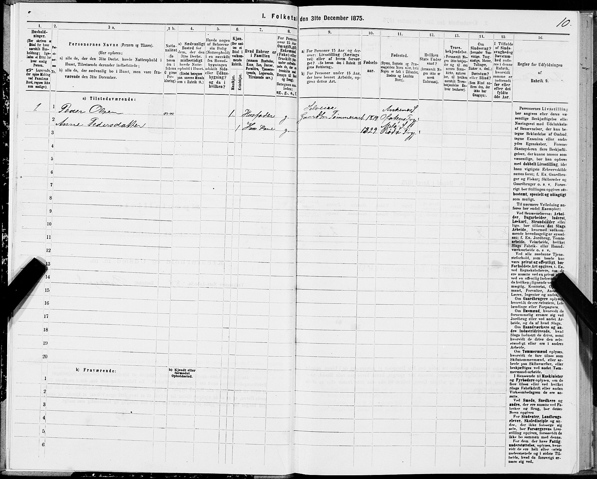 SAT, 1875 census for 1853P Ofoten, 1875, p. 2010