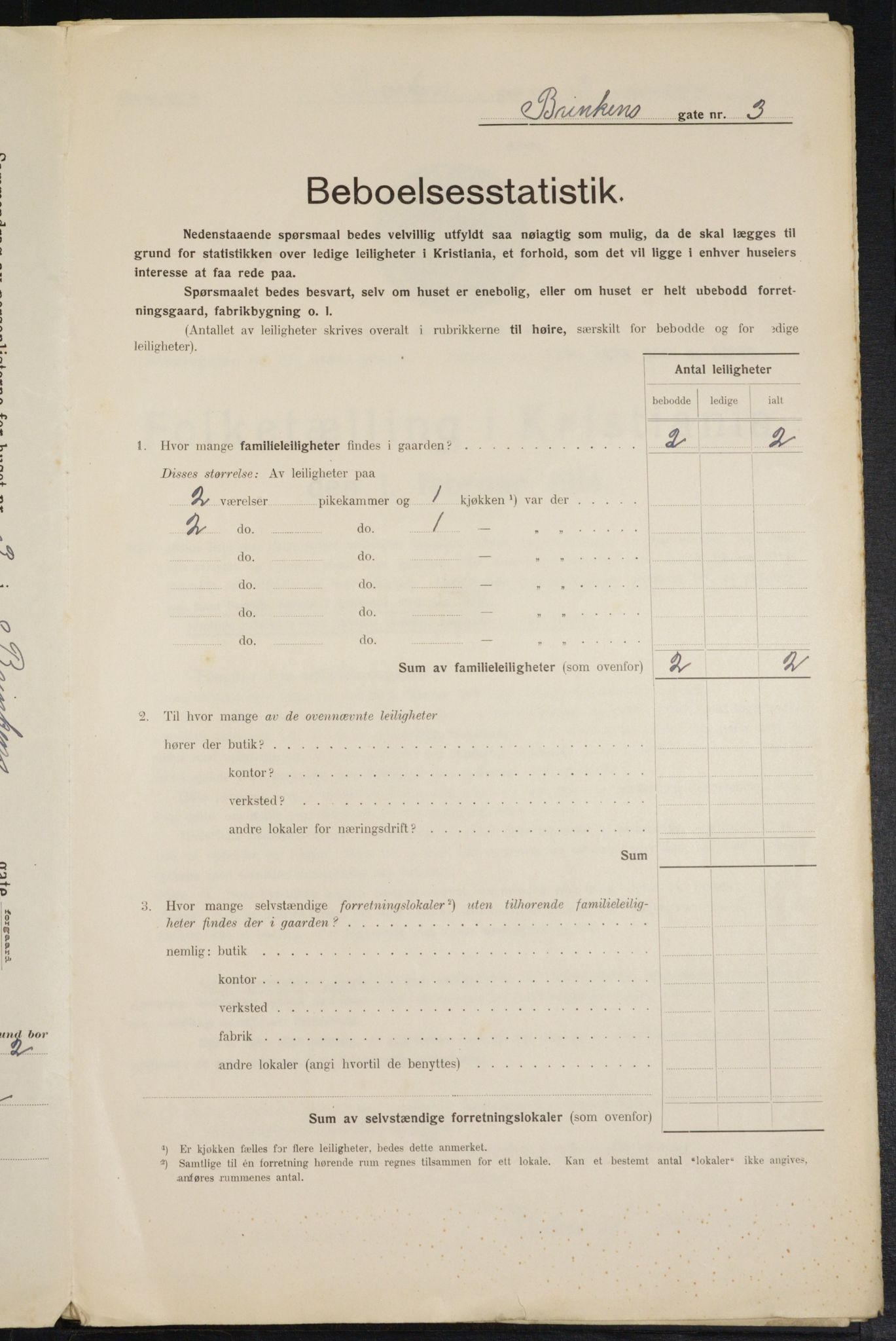 OBA, Municipal Census 1914 for Kristiania, 1914, p. 8799