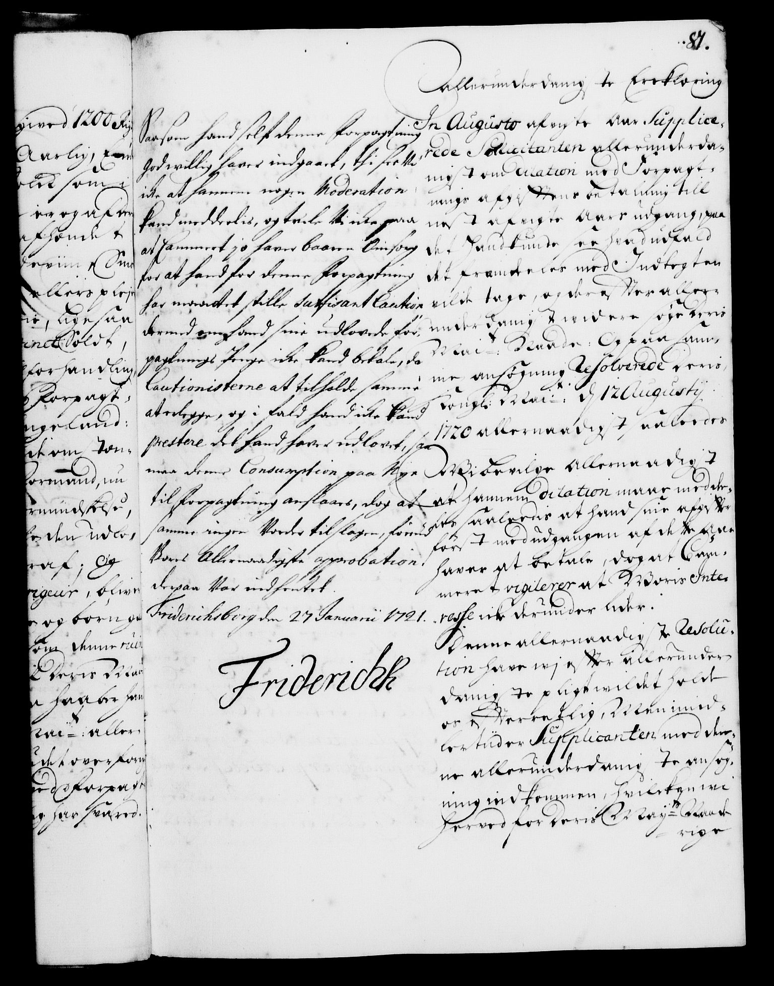 Rentekammeret, Kammerkanselliet, AV/RA-EA-3111/G/Gf/Gfa/L0004: Norsk relasjons- og resolusjonsprotokoll (merket RK 52.4), 1721, p. 80