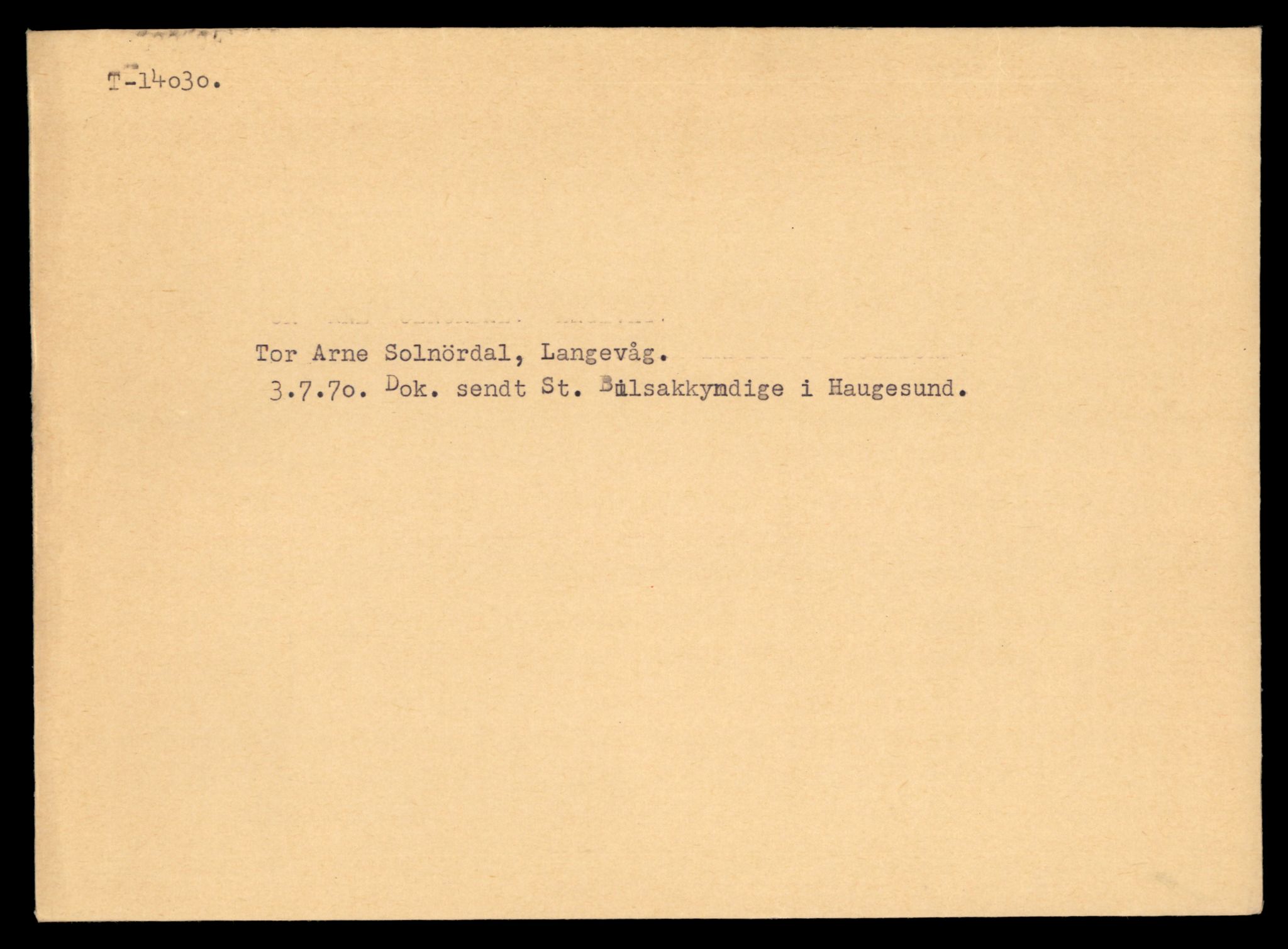Møre og Romsdal vegkontor - Ålesund trafikkstasjon, AV/SAT-A-4099/F/Fe/L0042: Registreringskort for kjøretøy T 13906 - T 14079, 1927-1998, p. 1977