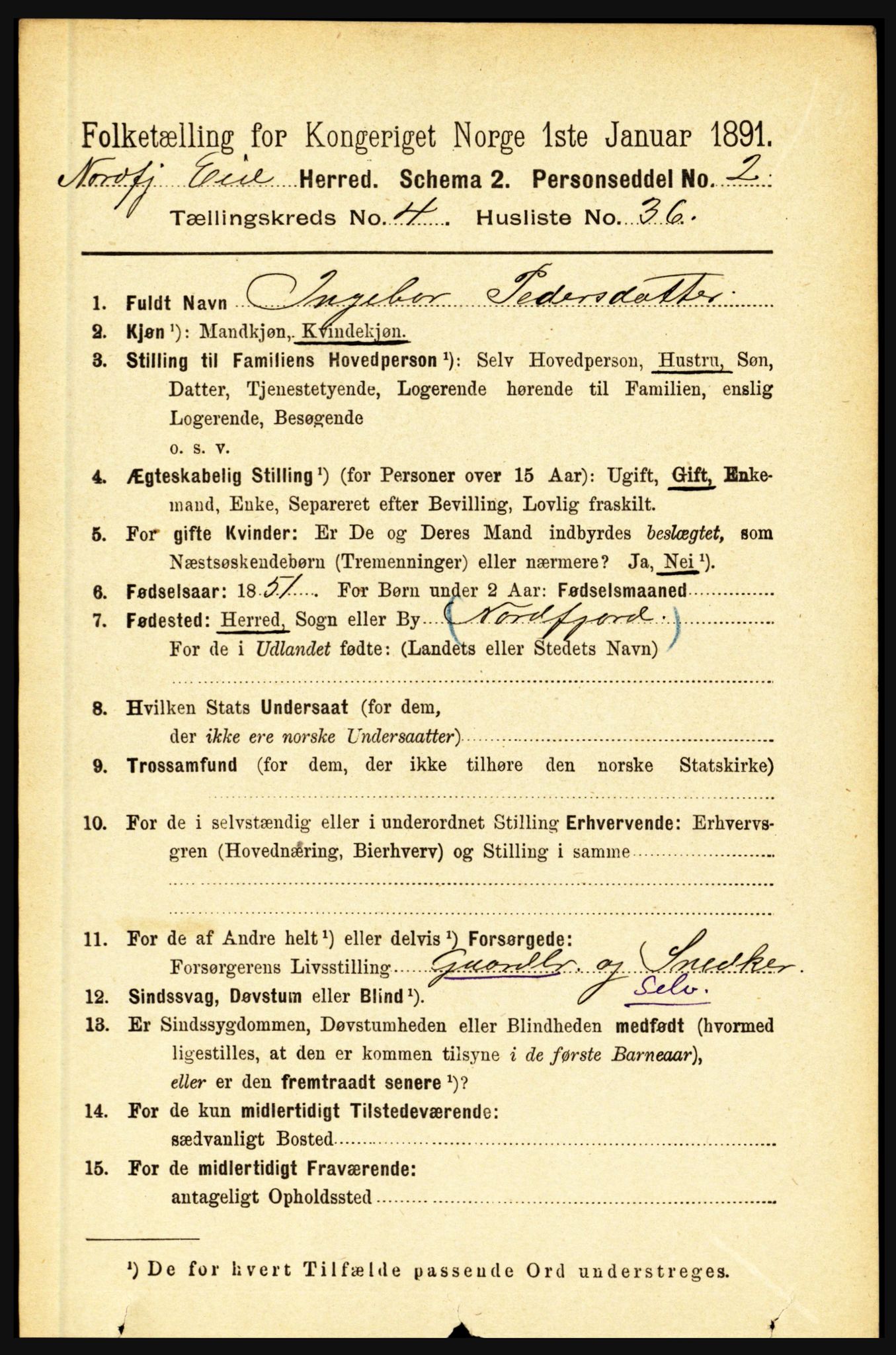 RA, 1891 census for 1443 Eid, 1891, p. 1097