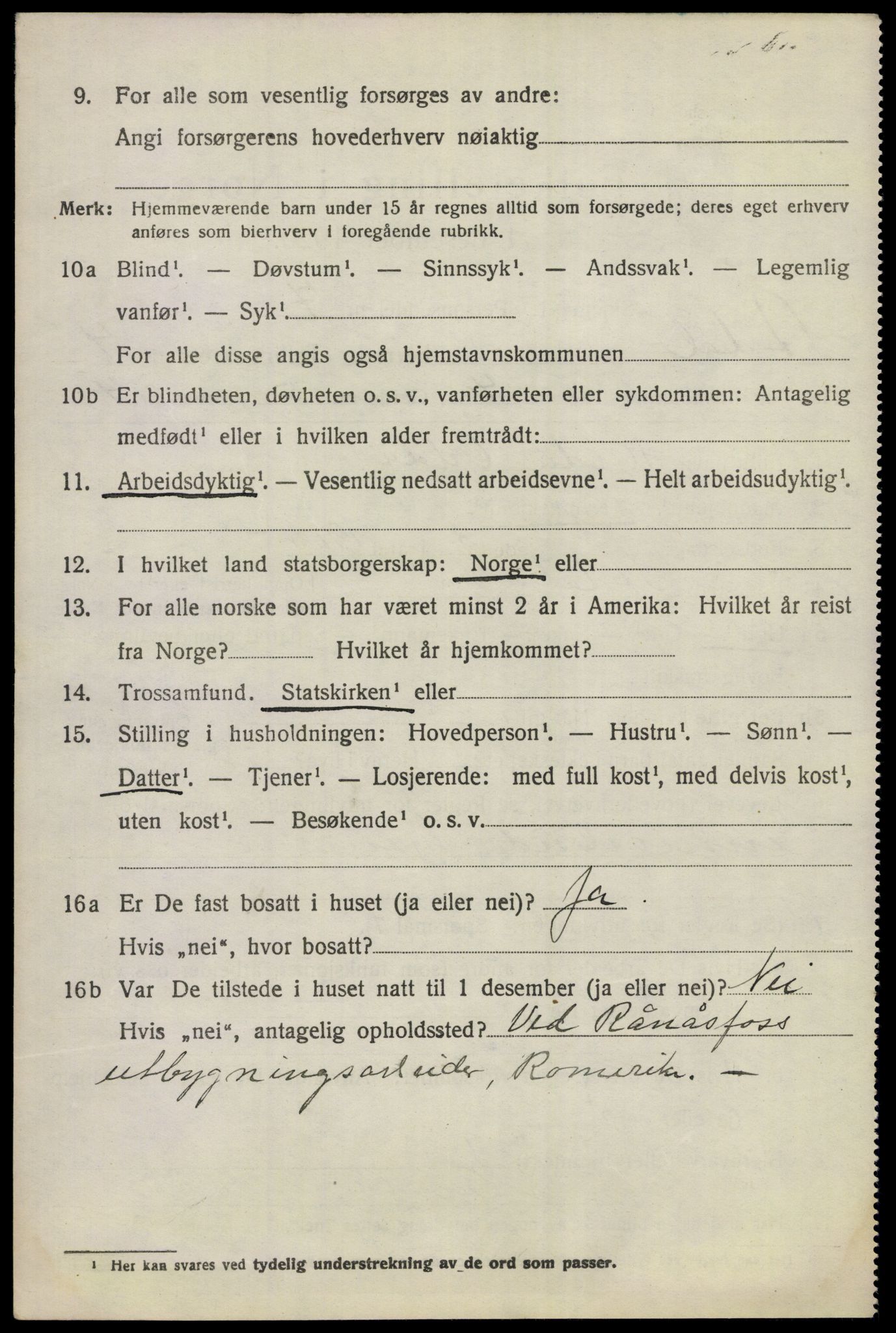 SAKO, 1920 census for Ådal, 1920, p. 4103