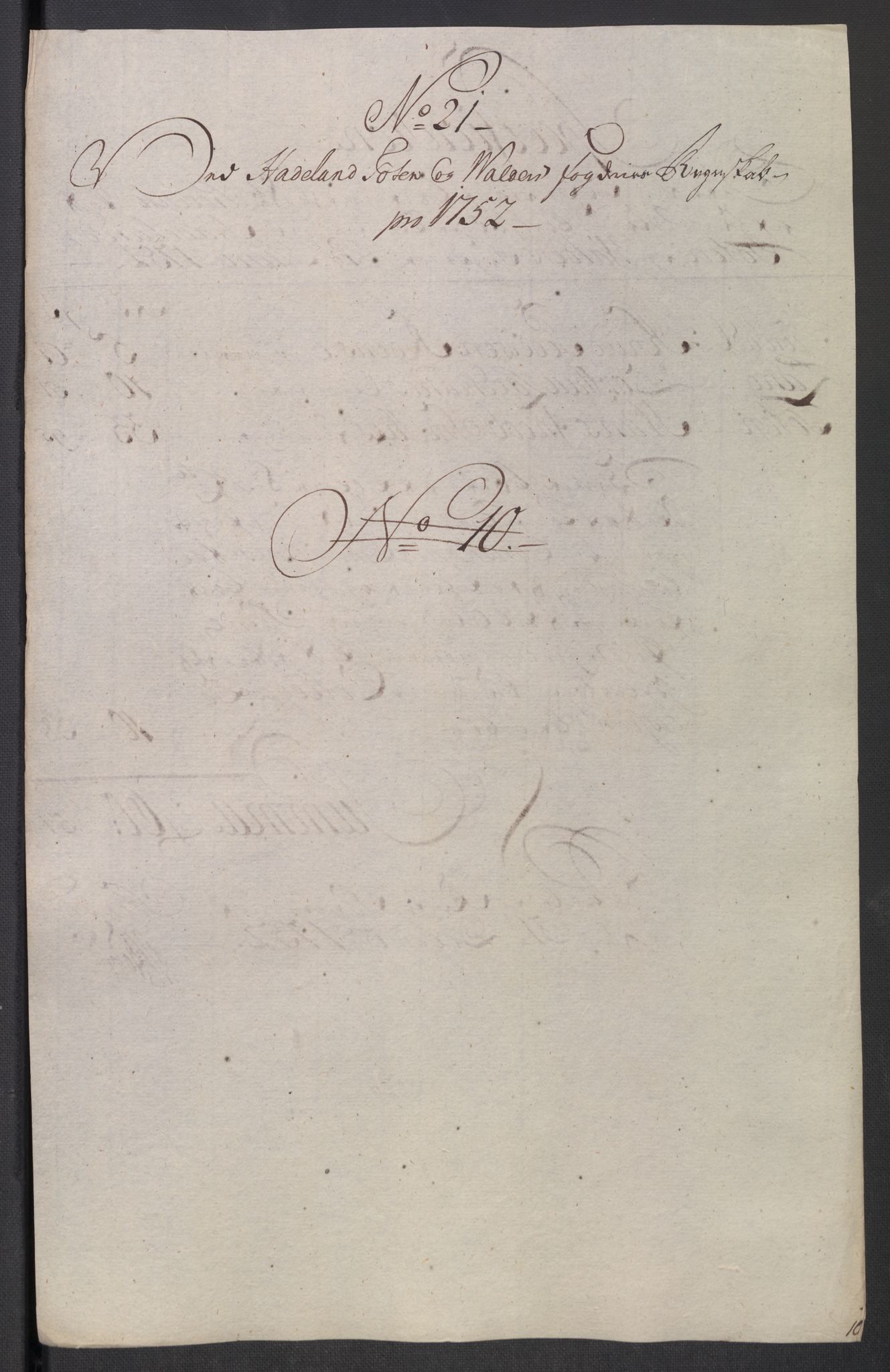 Rentekammeret inntil 1814, Reviderte regnskaper, Fogderegnskap, RA/EA-4092/R18/L1349: Fogderegnskap Hadeland, Toten og Valdres, 1752-1753, p. 102