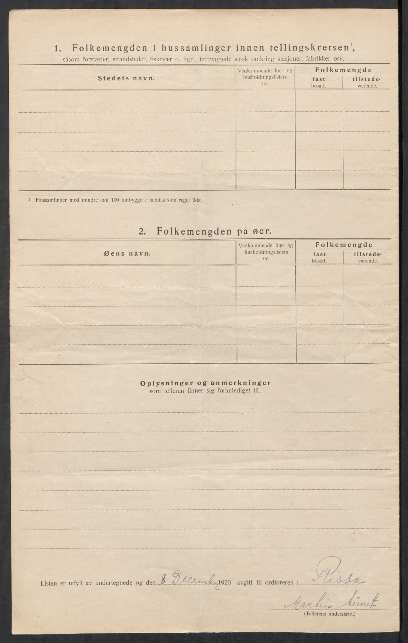 SAT, 1920 census for Rissa, 1920, p. 38