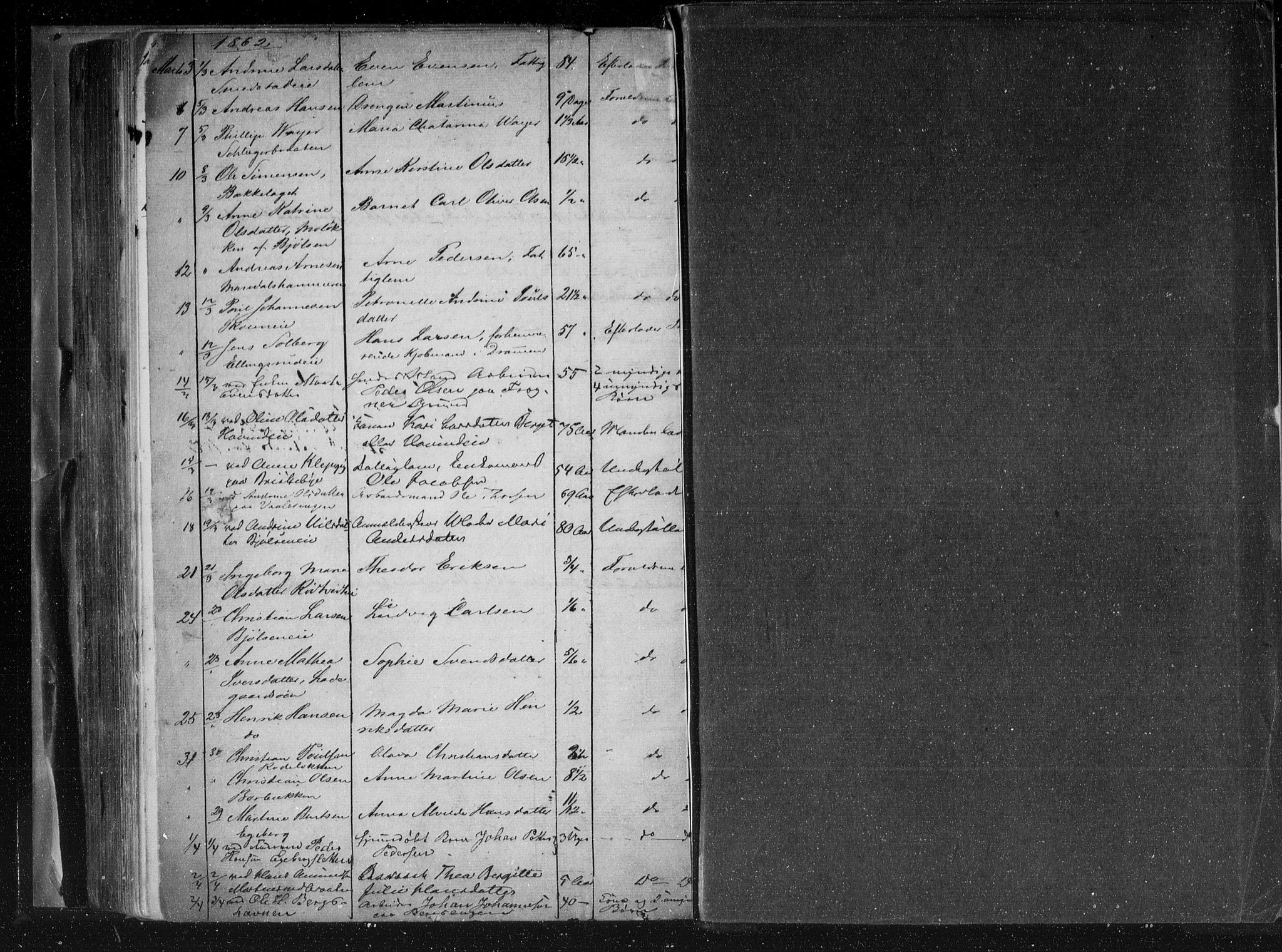Aker sorenskriveri, AV/SAO-A-10895/H/Ha/Haa/L0003: Dødsanmeldelsesprotokoll, 1850-1864, p. 236