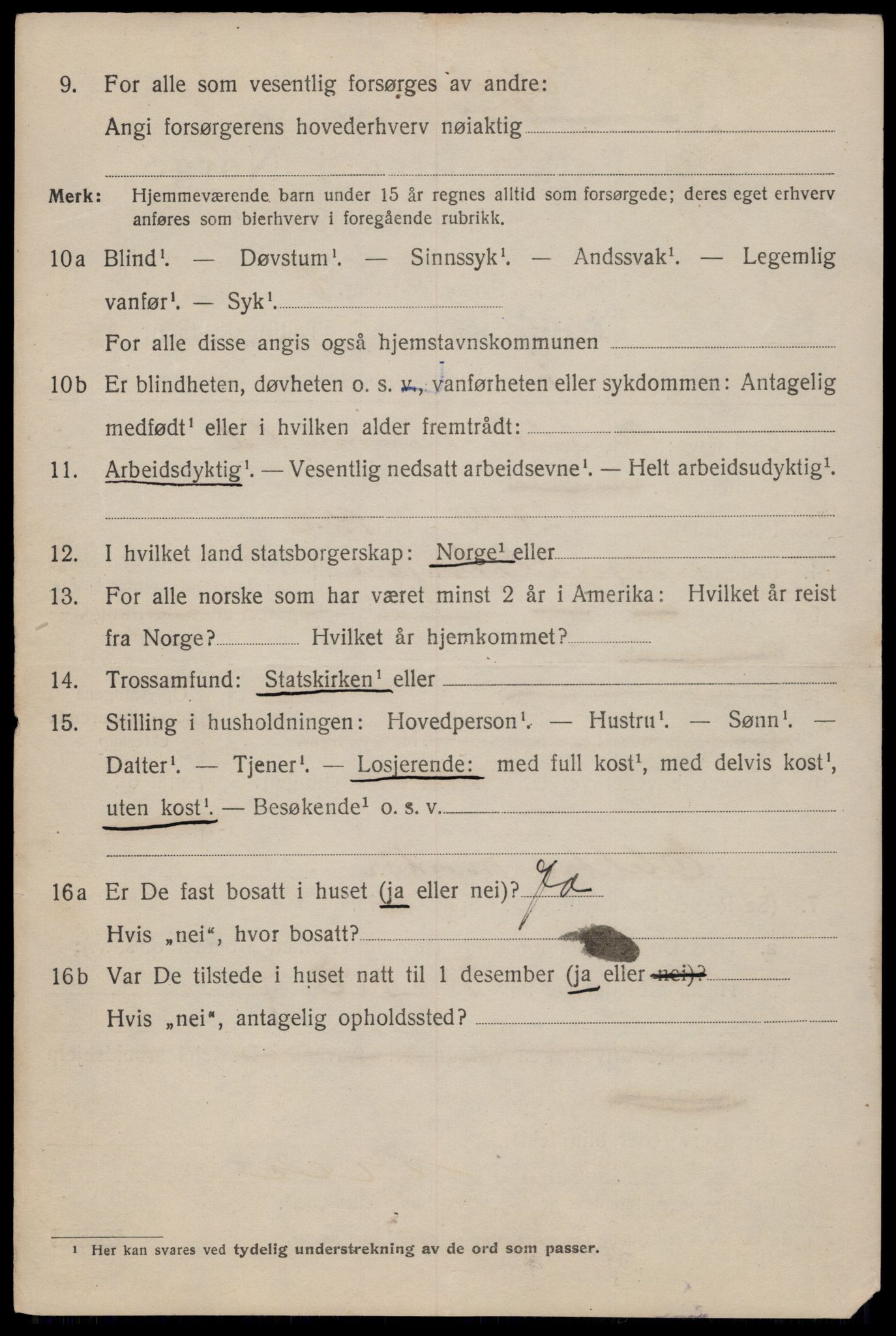 SAT, 1920 census for Trondheim, 1920, p. 73503