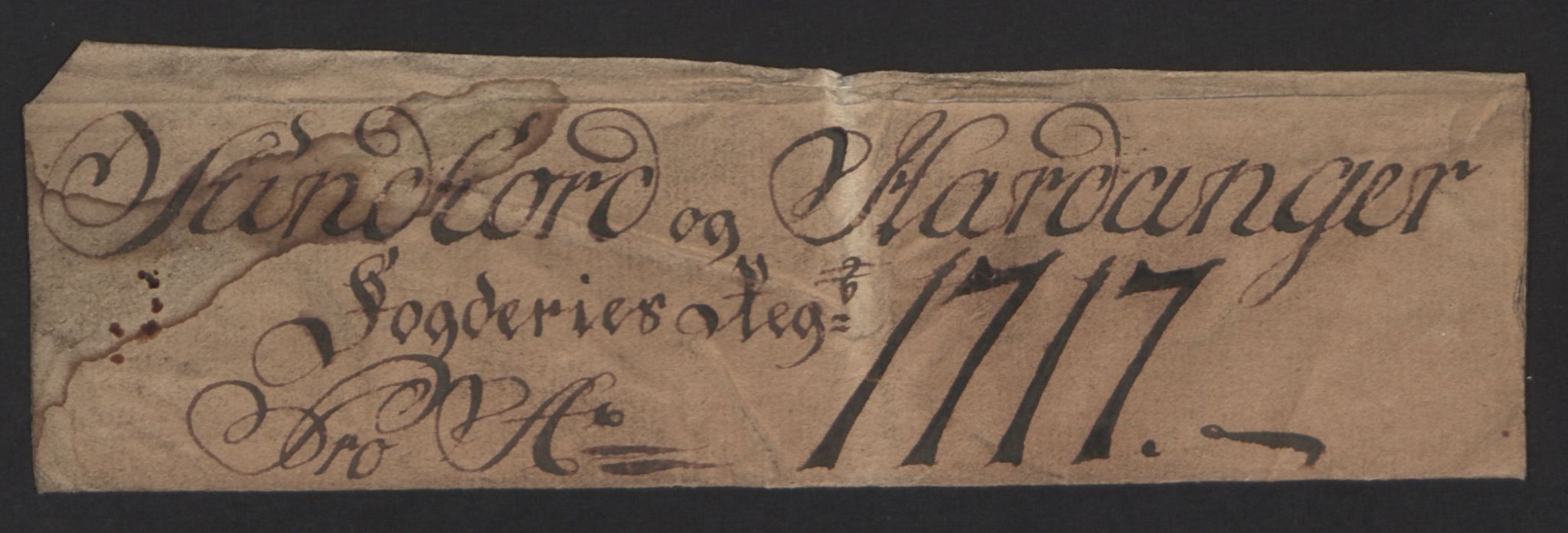 Rentekammeret inntil 1814, Reviderte regnskaper, Fogderegnskap, AV/RA-EA-4092/R48/L2994: Fogderegnskap Sunnhordland og Hardanger, 1717, p. 3