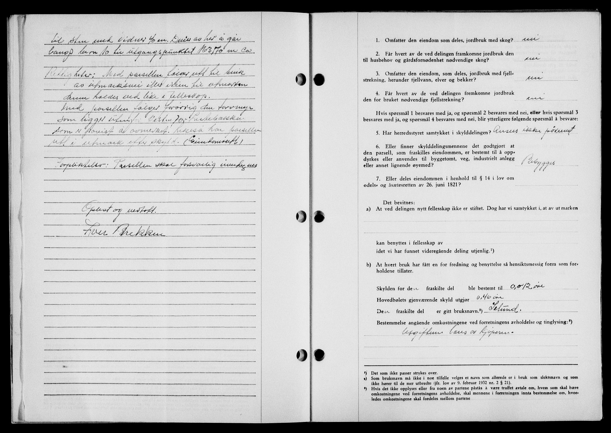 Lofoten sorenskriveri, SAT/A-0017/1/2/2C/L0022a: Mortgage book no. 22a, 1949-1950, Diary no: : 2711/1949