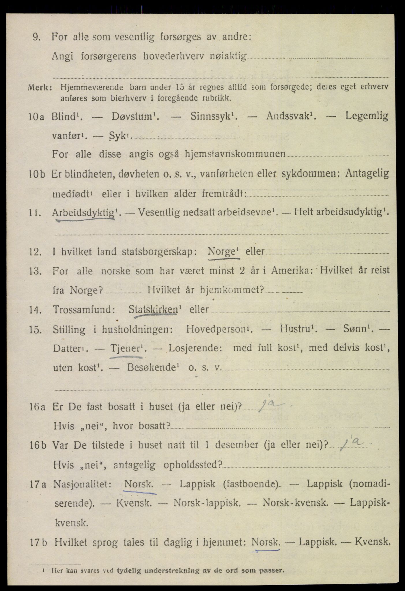 SAT, 1920 census for Inderøy, 1920, p. 1838
