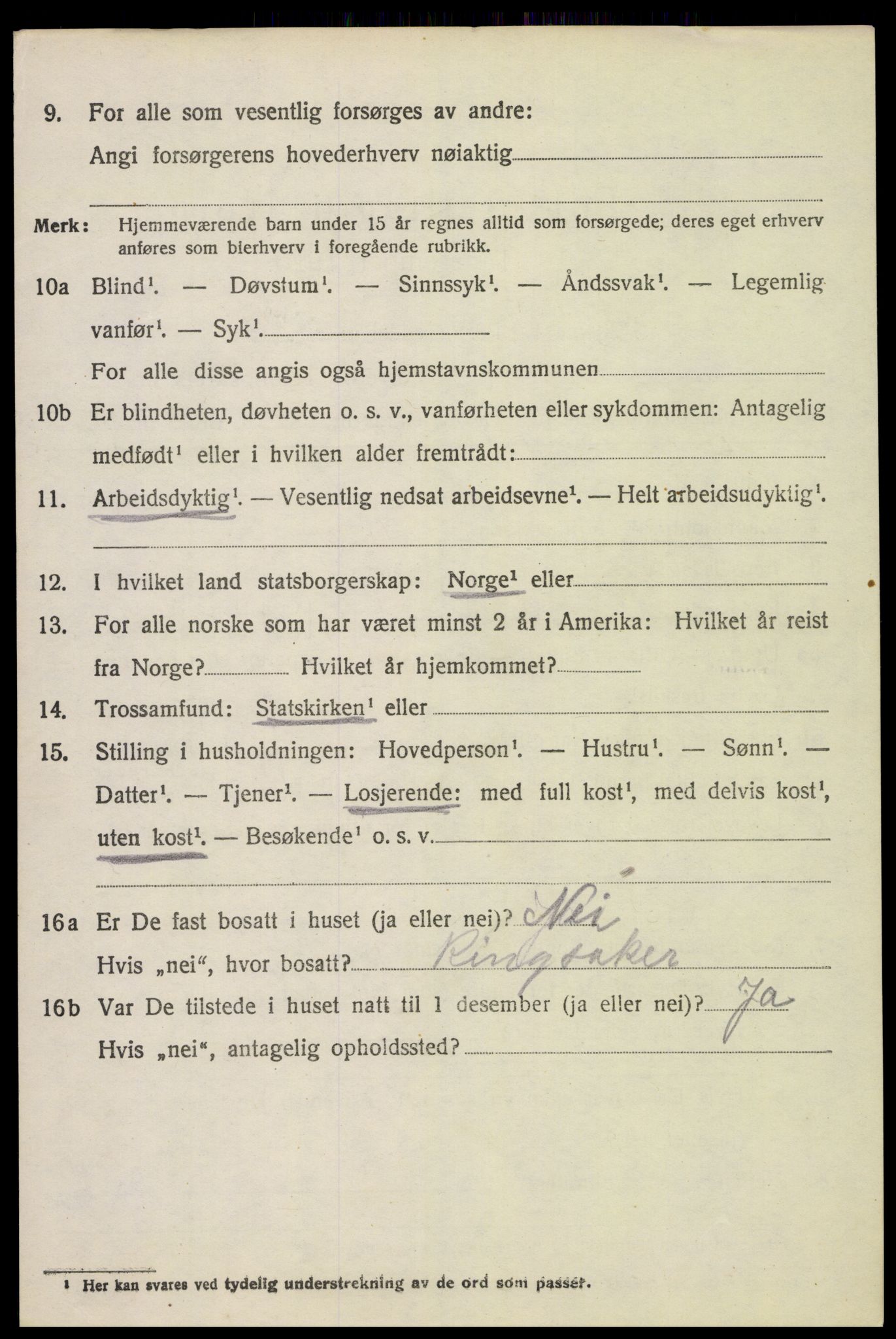 SAH, 1920 census for Ringsaker, 1920, p. 10329