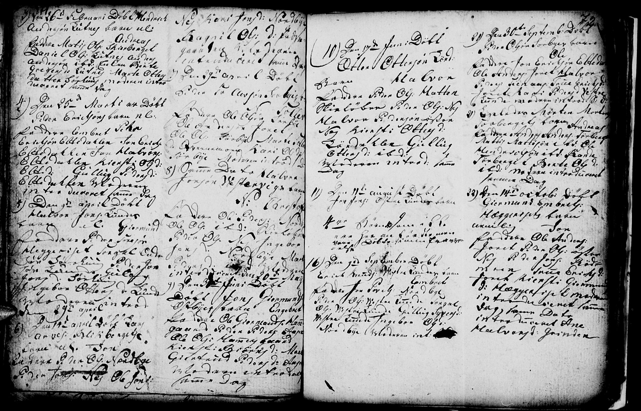 Trysil prestekontor, AV/SAH-PREST-046/H/Ha/Hab/L0001: Parish register (copy) no. 1, 1781-1799, p. 71-72