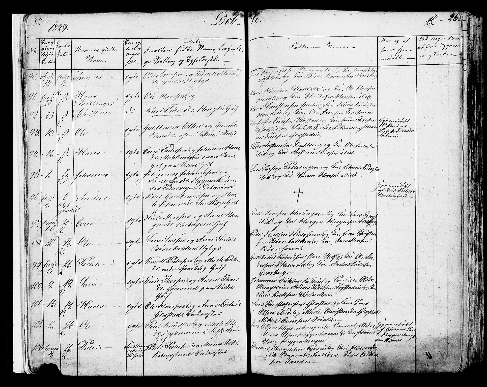 Ringsaker prestekontor, AV/SAH-PREST-014/K/Ka/L0007: Parish register (official) no. 7A, 1826-1837, p. 26