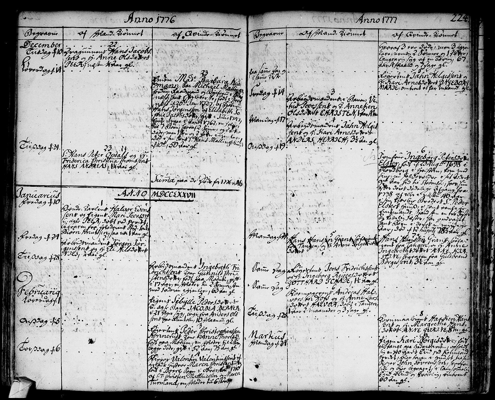 Strømsø kirkebøker, AV/SAKO-A-246/F/Fa/L0009: Parish register (official) no. I 9, 1752-1791, p. 224