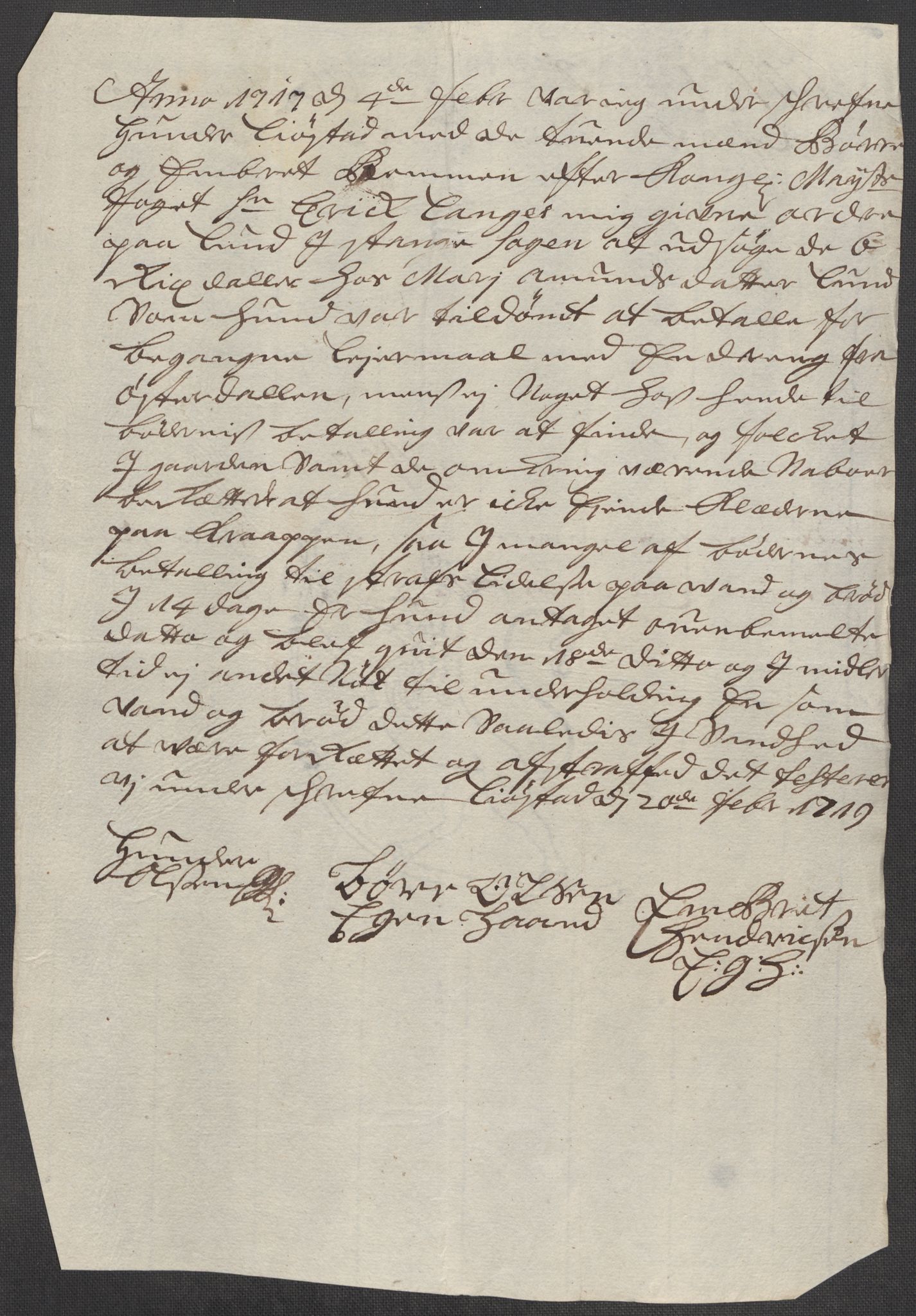 Rentekammeret inntil 1814, Reviderte regnskaper, Fogderegnskap, AV/RA-EA-4092/R16/L1056: Fogderegnskap Hedmark, 1717, p. 487