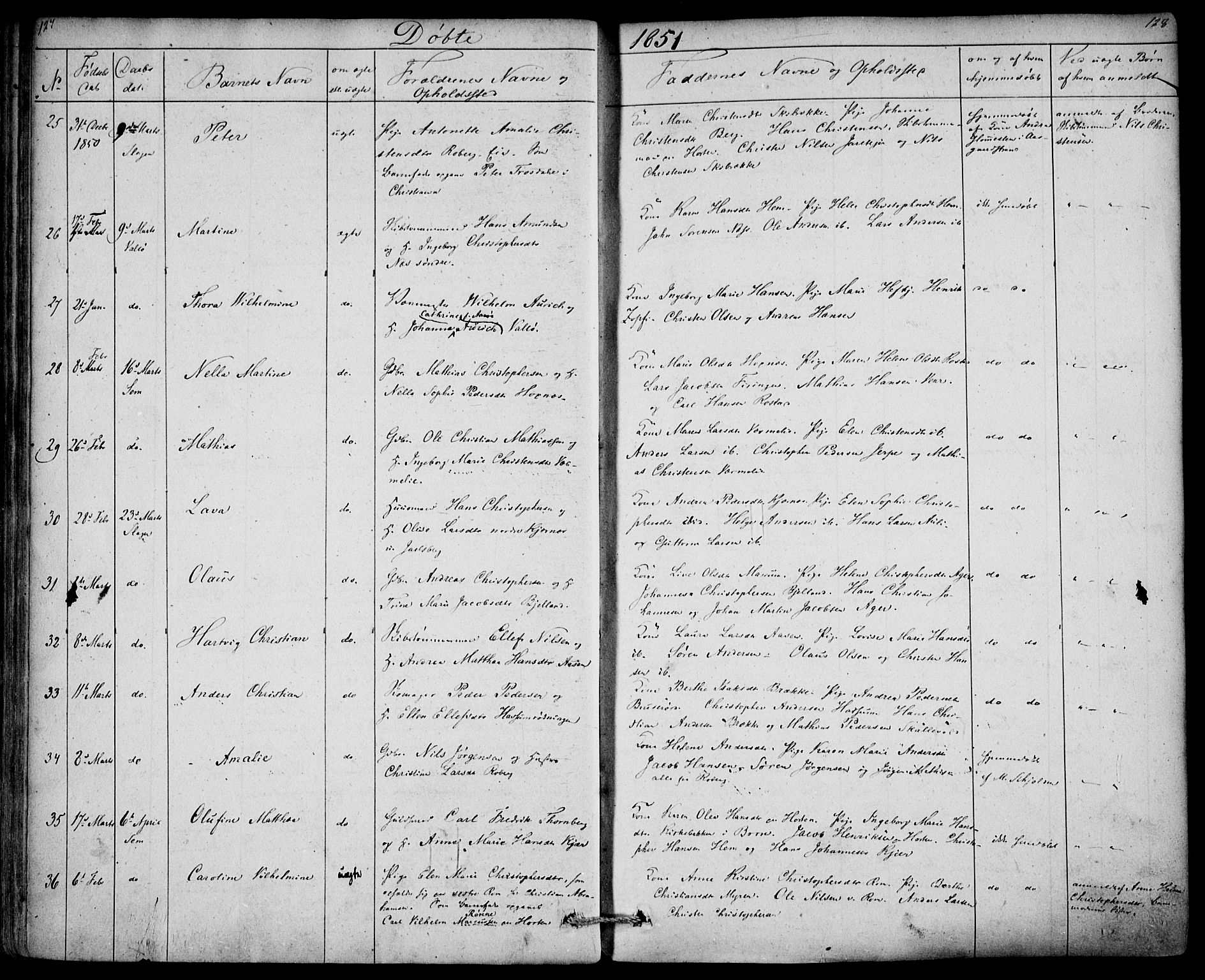 Sem kirkebøker, AV/SAKO-A-5/F/Fa/L0006: Parish register (official) no. I 6, 1843-1855, p. 127-128