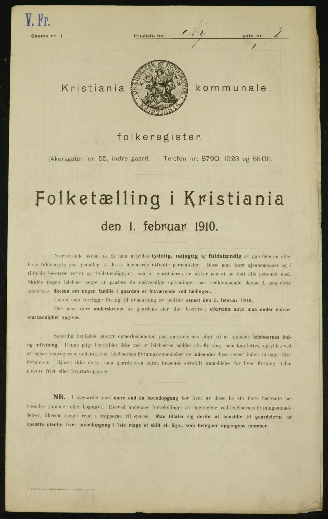 OBA, Municipal Census 1910 for Kristiania, 1910, p. 71375