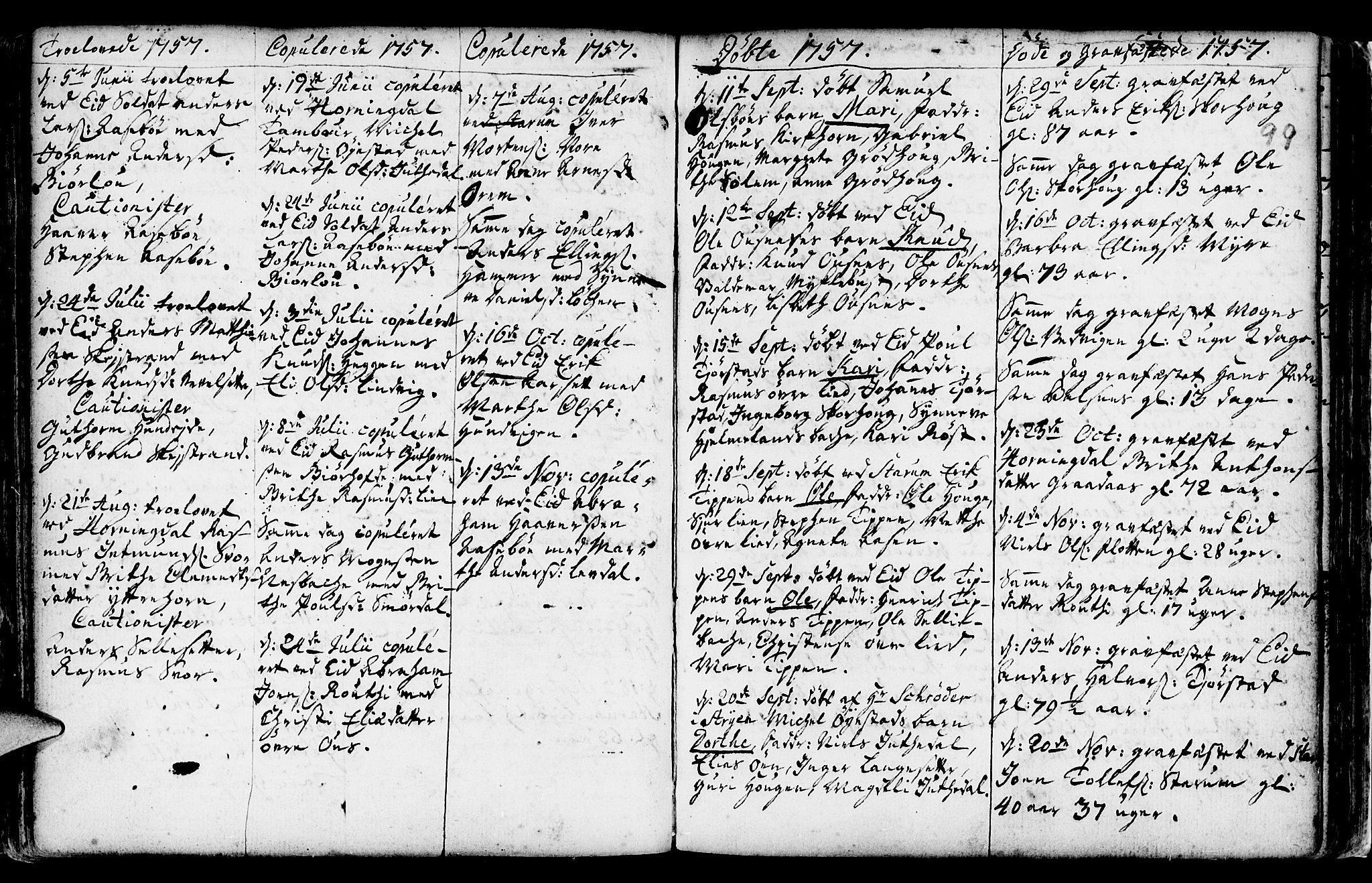 Eid sokneprestembete, AV/SAB-A-82301/H/Haa/Haaa/L0002: Parish register (official) no. A 2, 1741-1769, p. 99