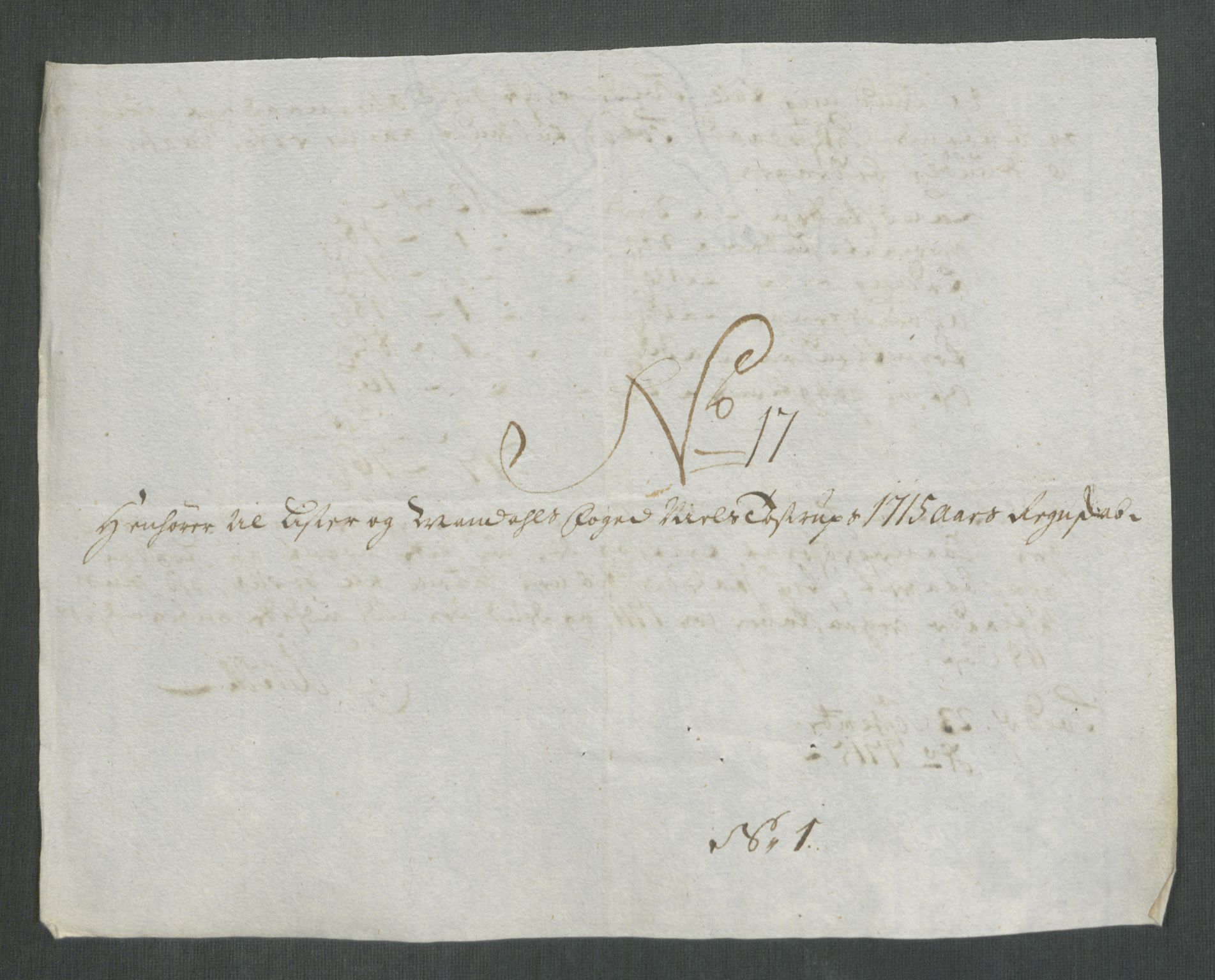 Rentekammeret inntil 1814, Reviderte regnskaper, Fogderegnskap, AV/RA-EA-4092/R43/L2559: Fogderegnskap Lista og Mandal, 1715, p. 196