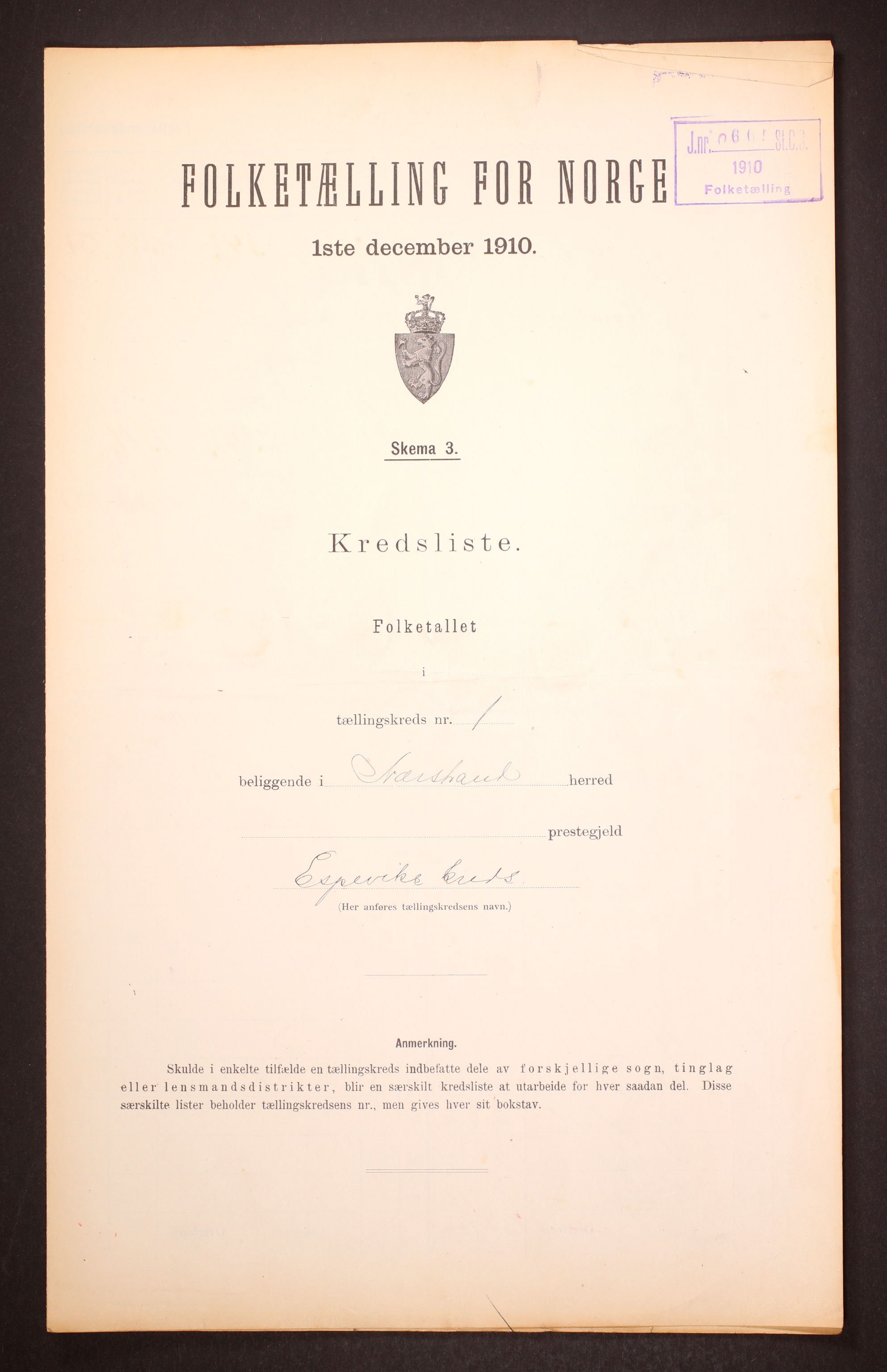 RA, 1910 census for Nedstrand, 1910, p. 4