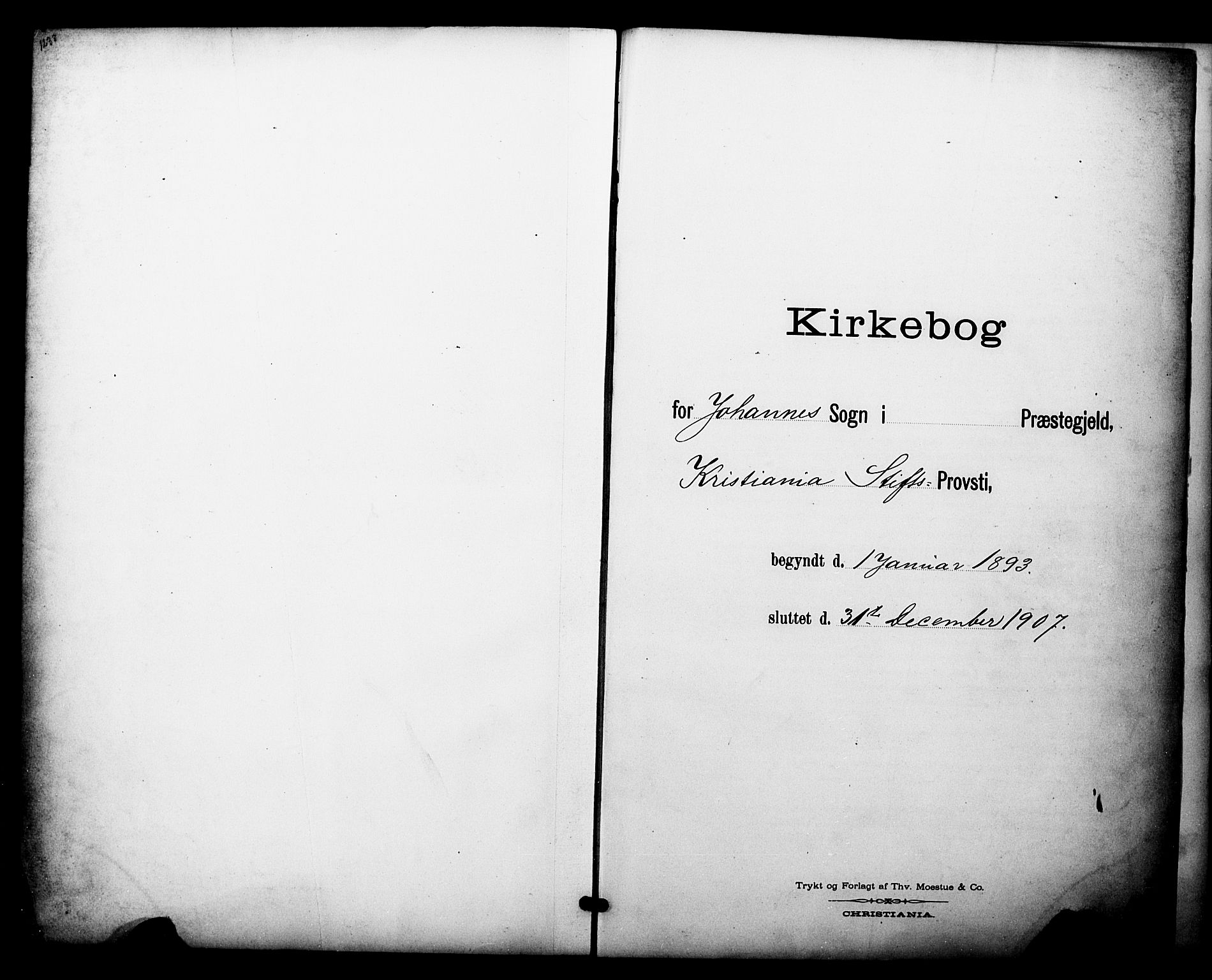 Johannes prestekontor Kirkebøker, SAO/A-10852/F/Fa/L0005: Parish register (official) no. 5, 1893-1907