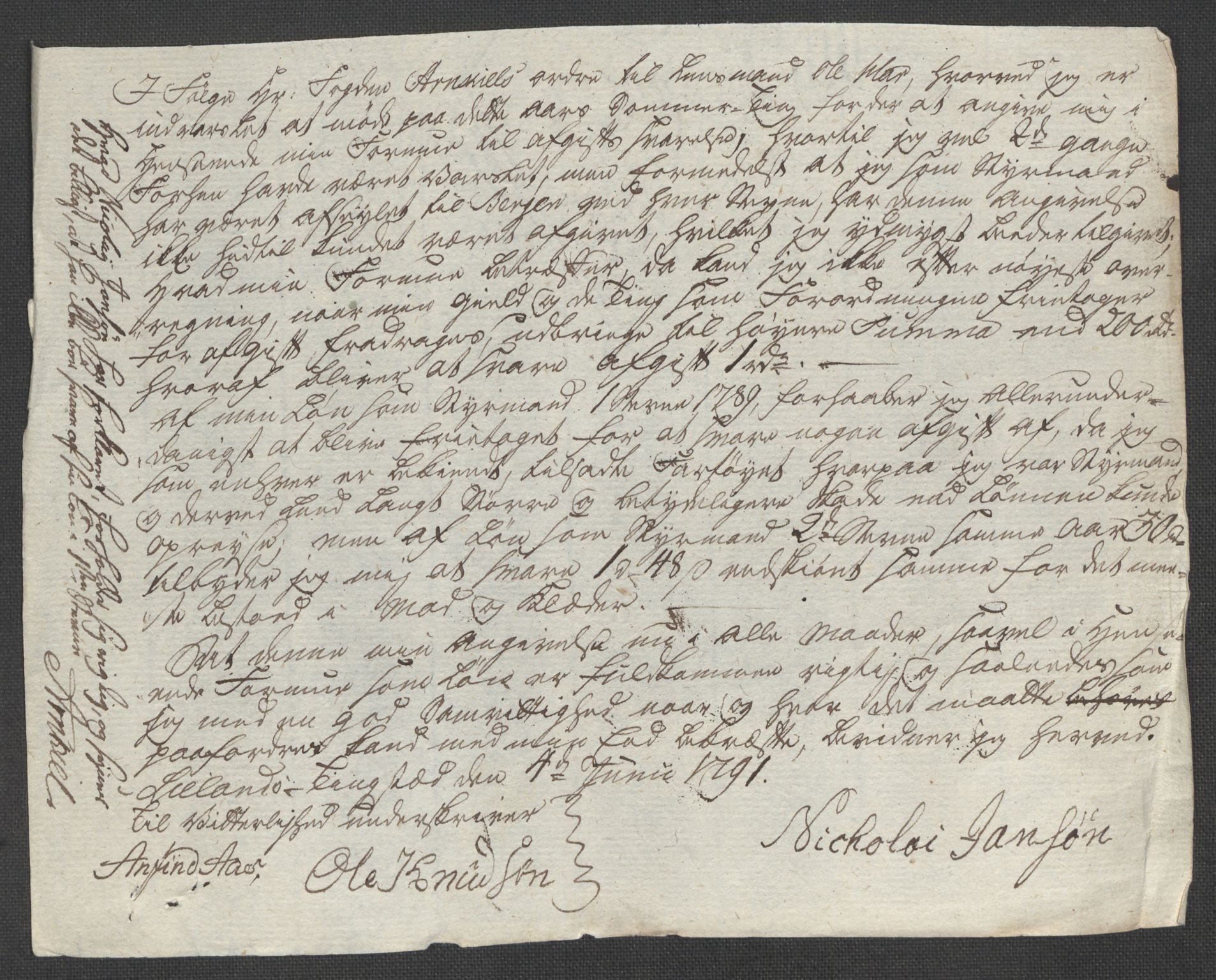 Rentekammeret inntil 1814, Reviderte regnskaper, Mindre regnskaper, AV/RA-EA-4068/Rf/Rfe/L0040: Ryfylke fogderi, Råbyggelaget fogderi, Salten fogderi, 1789, p. 336