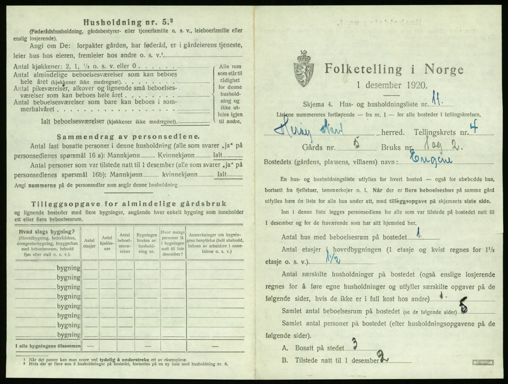 SAT, 1920 census for Herøy, 1920, p. 320