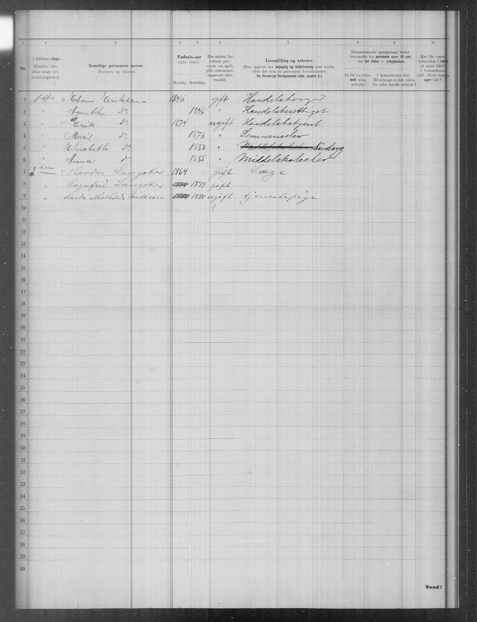 OBA, Municipal Census 1902 for Kristiania, 1902, p. 13939