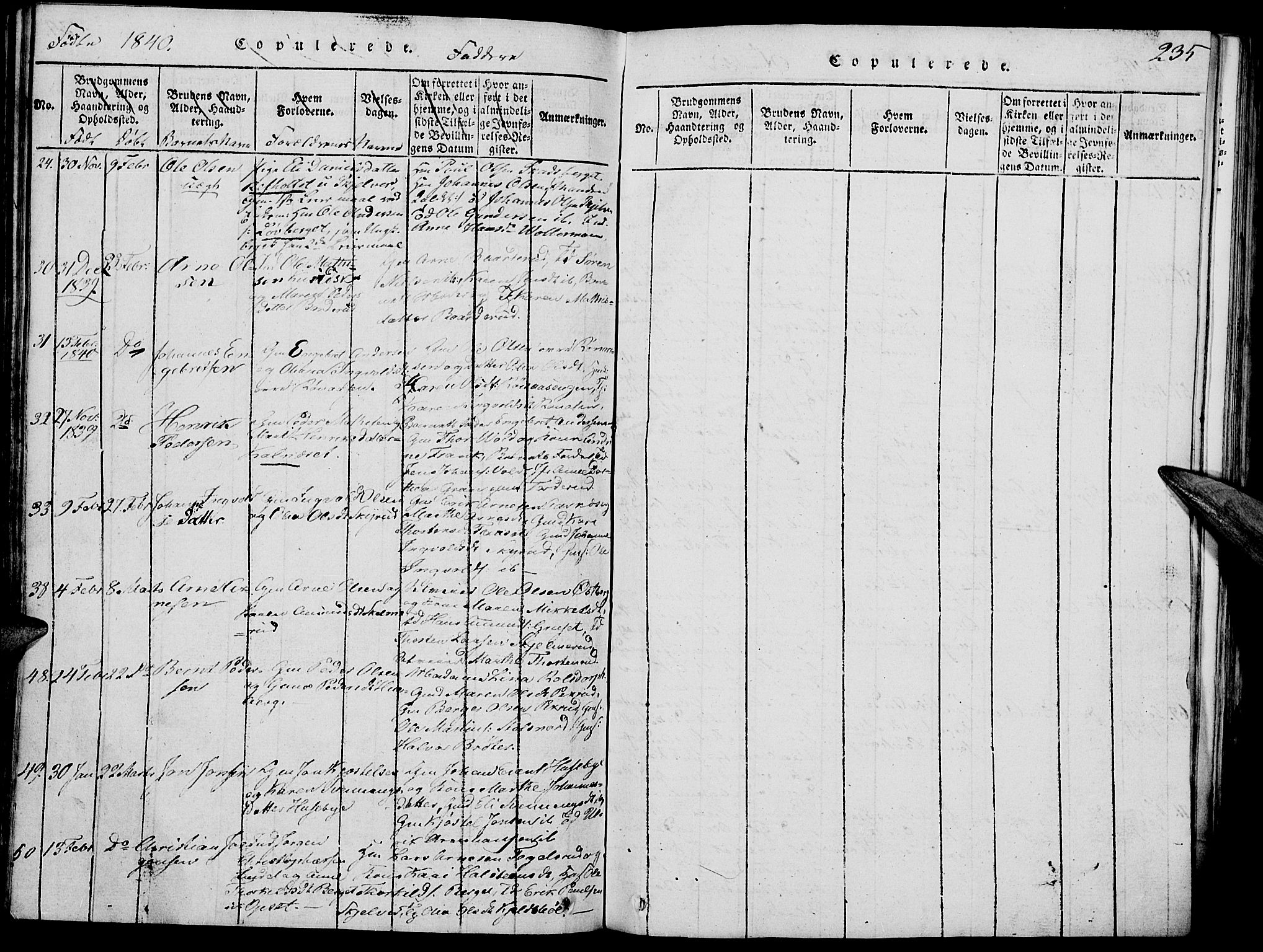 Grue prestekontor, AV/SAH-PREST-036/H/Ha/Hab/L0002: Parish register (copy) no. 2, 1815-1841, p. 235